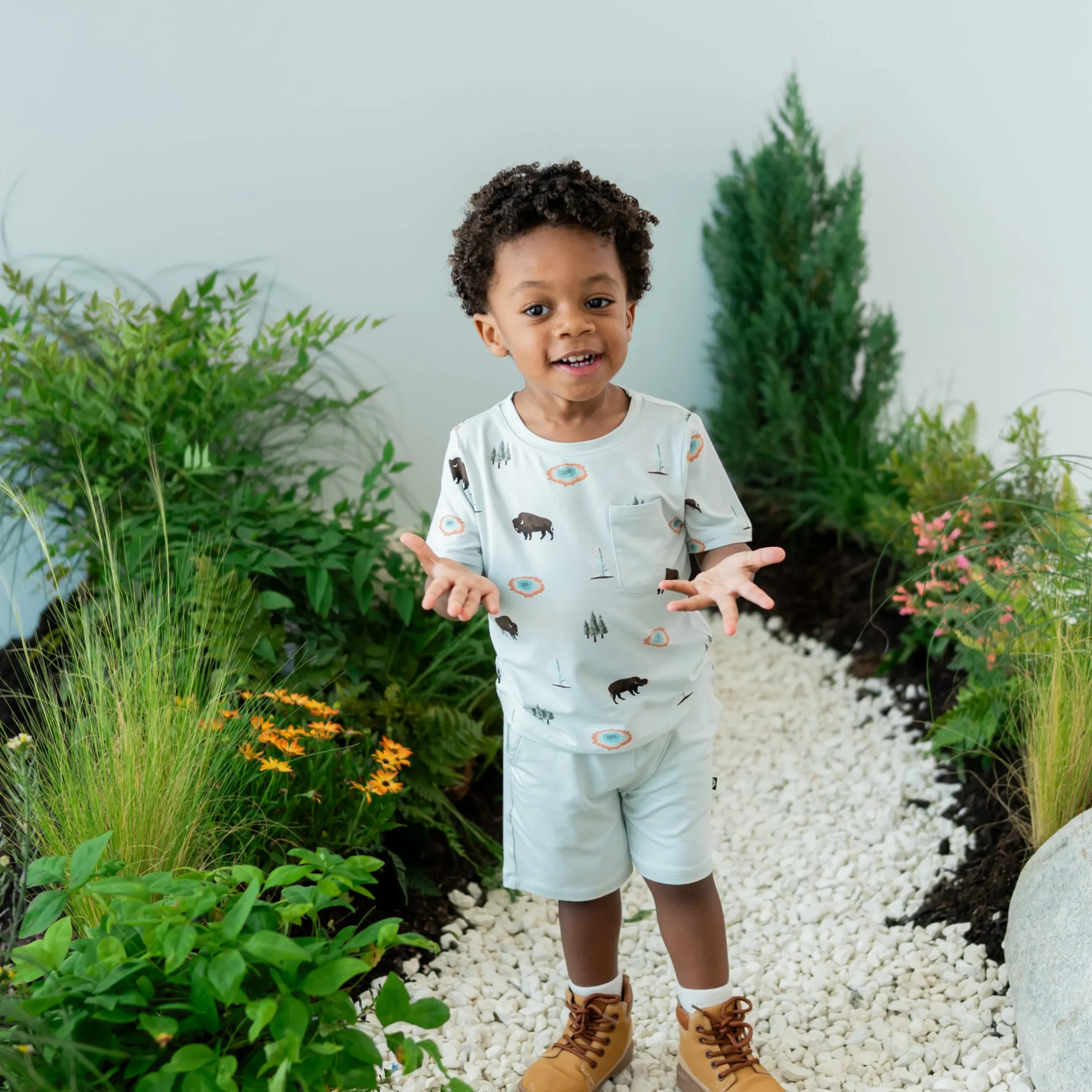 Sale Kyte Baby Toddler Crew Neck Tee in Yellowstone