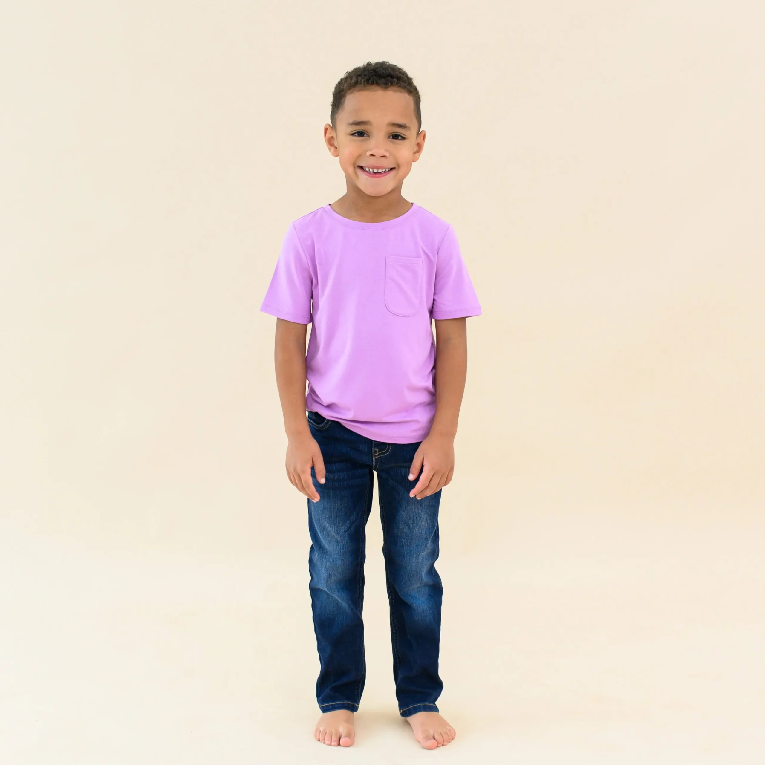 Hot Kyte Baby Toddler Crew Neck Tee in Poi