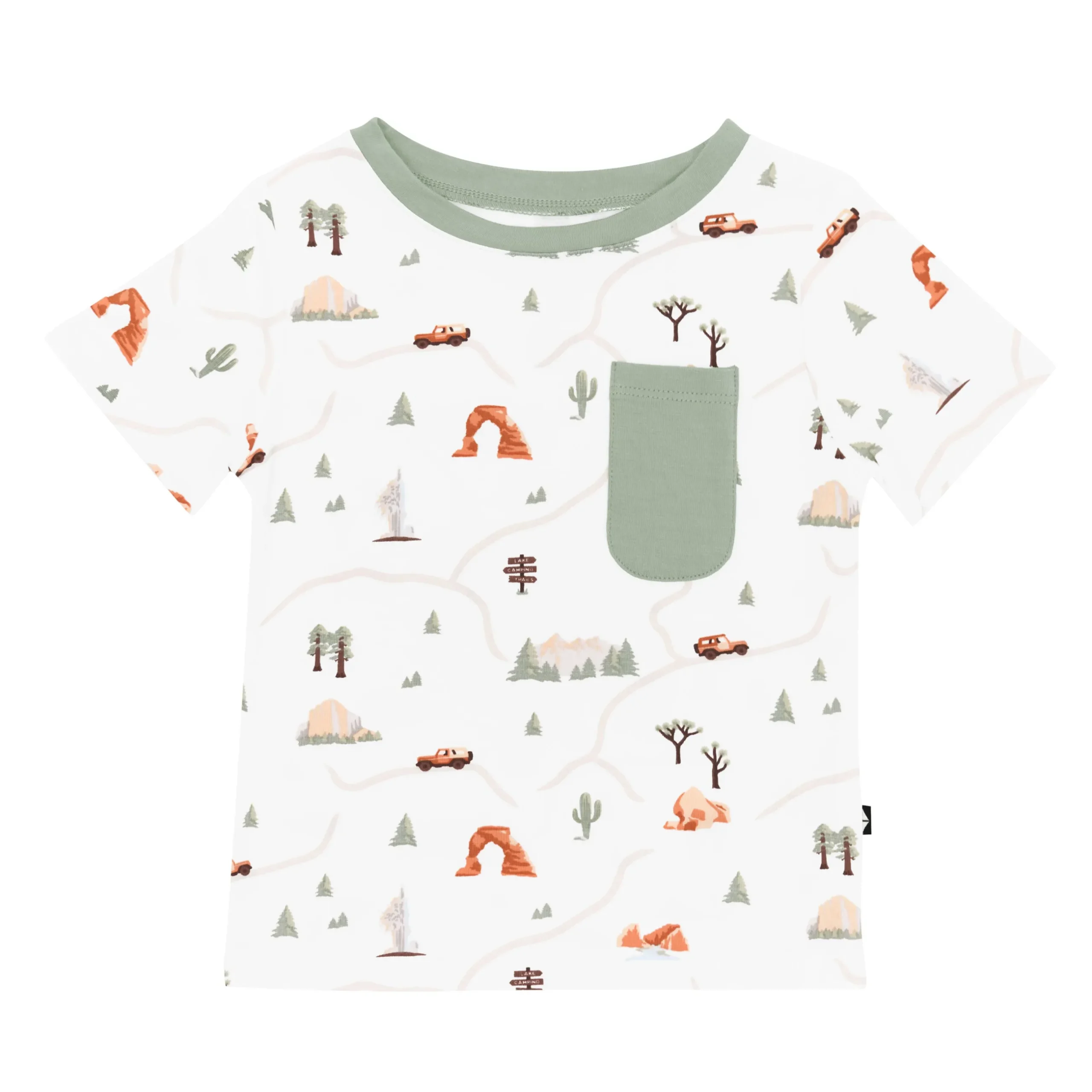 Sale Kyte Baby Toddler Crew Neck Tee in Road Trip