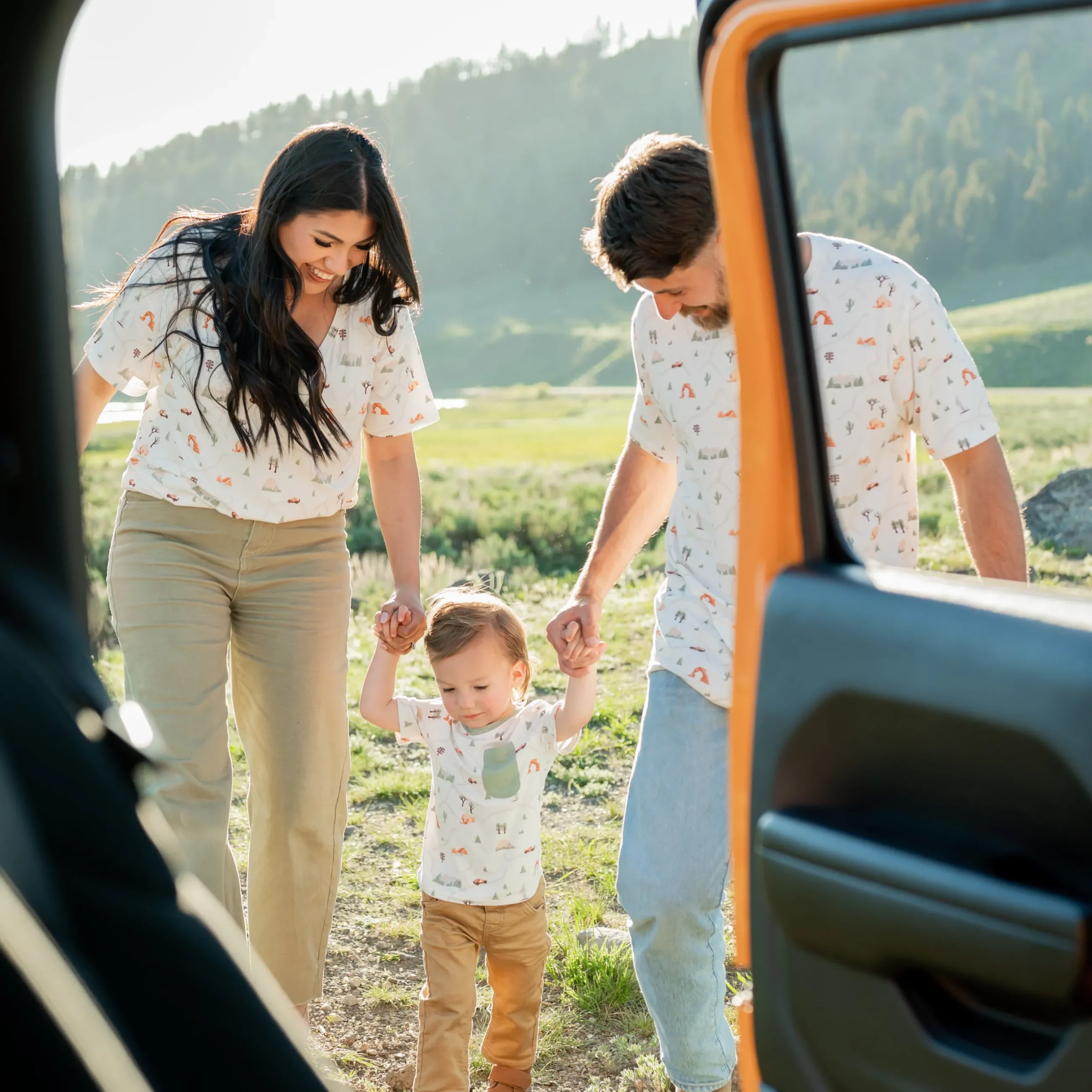 Sale Kyte Baby Toddler Crew Neck Tee in Road Trip