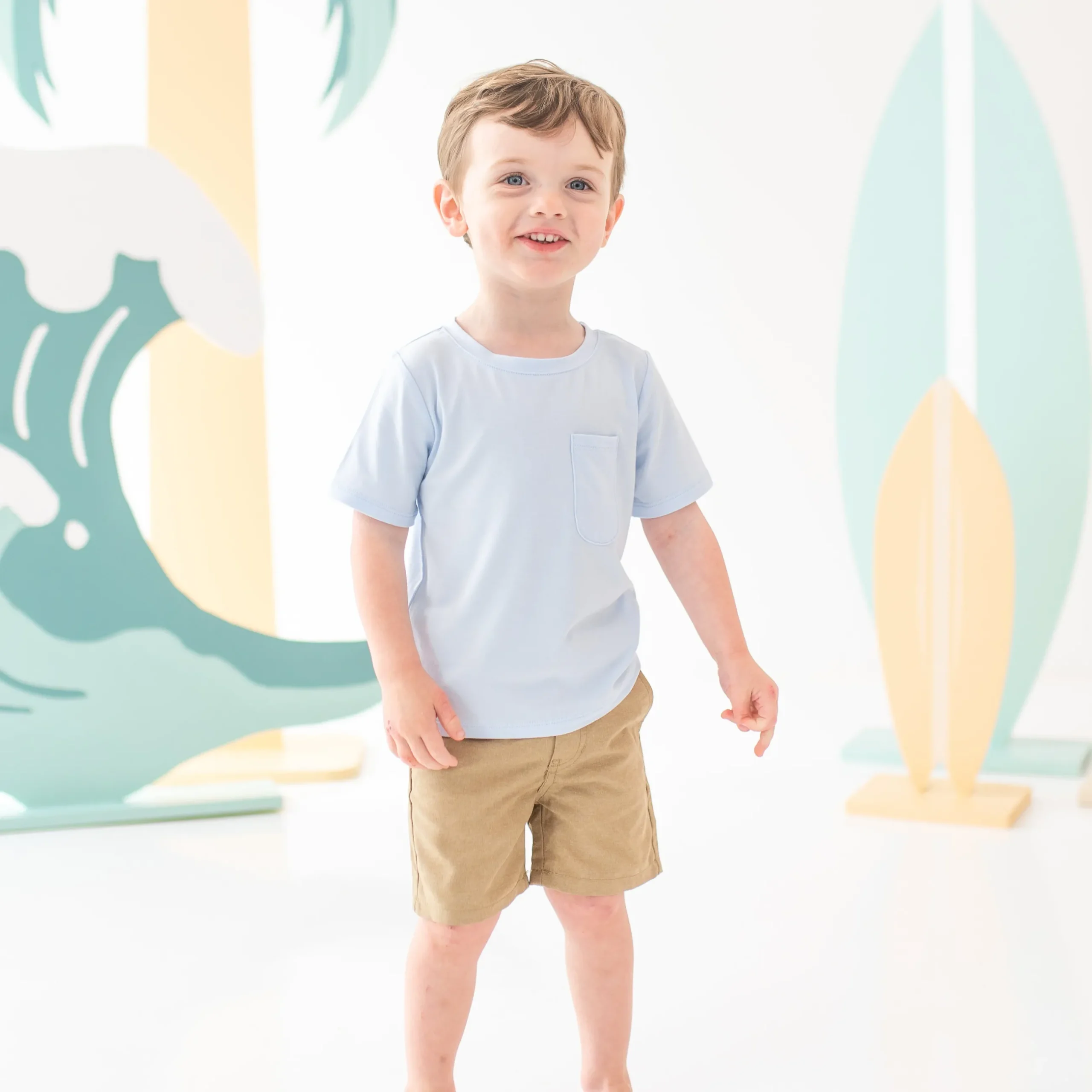 Kyte Baby Toddler Crew Neck Tee in Mist