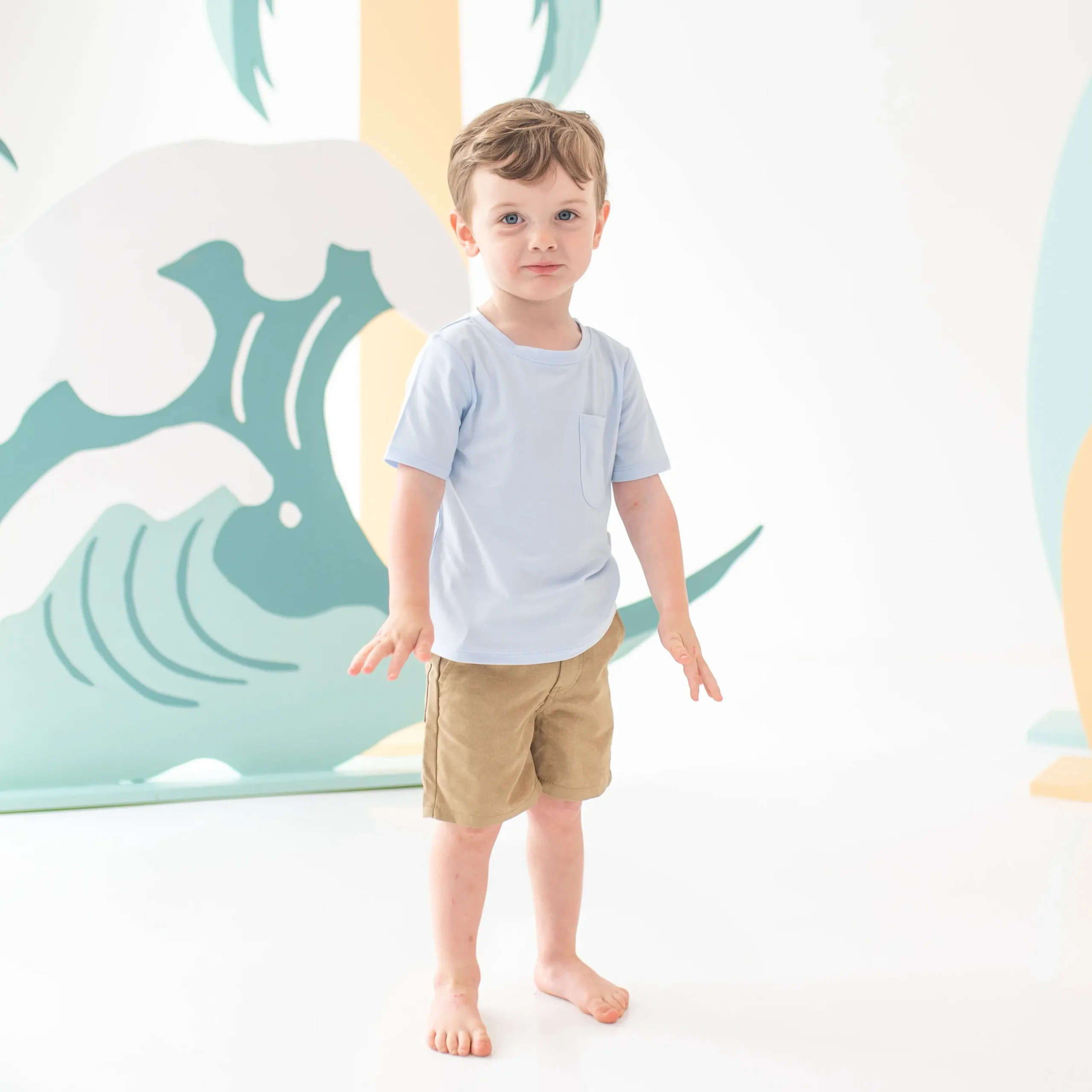 Kyte Baby Toddler Crew Neck Tee in Mist