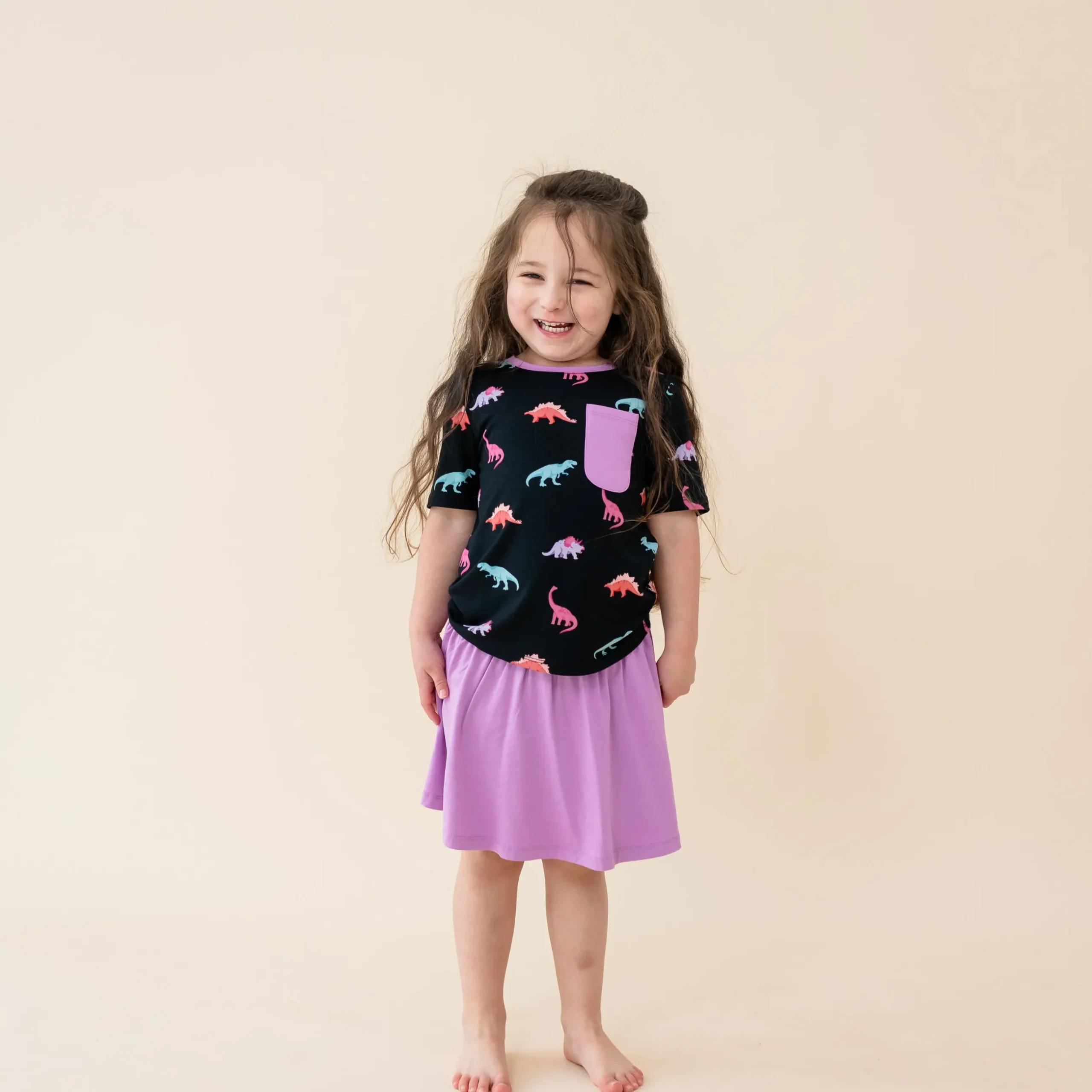 Discount Kyte Baby Toddler Crew Neck Tee in Midnight Roar