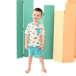 Sale Kyte Baby Toddler Crew Neck Tee in Vintage Truck