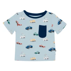 Clearance Kyte Baby Toddler Crew Neck Tee in Construction