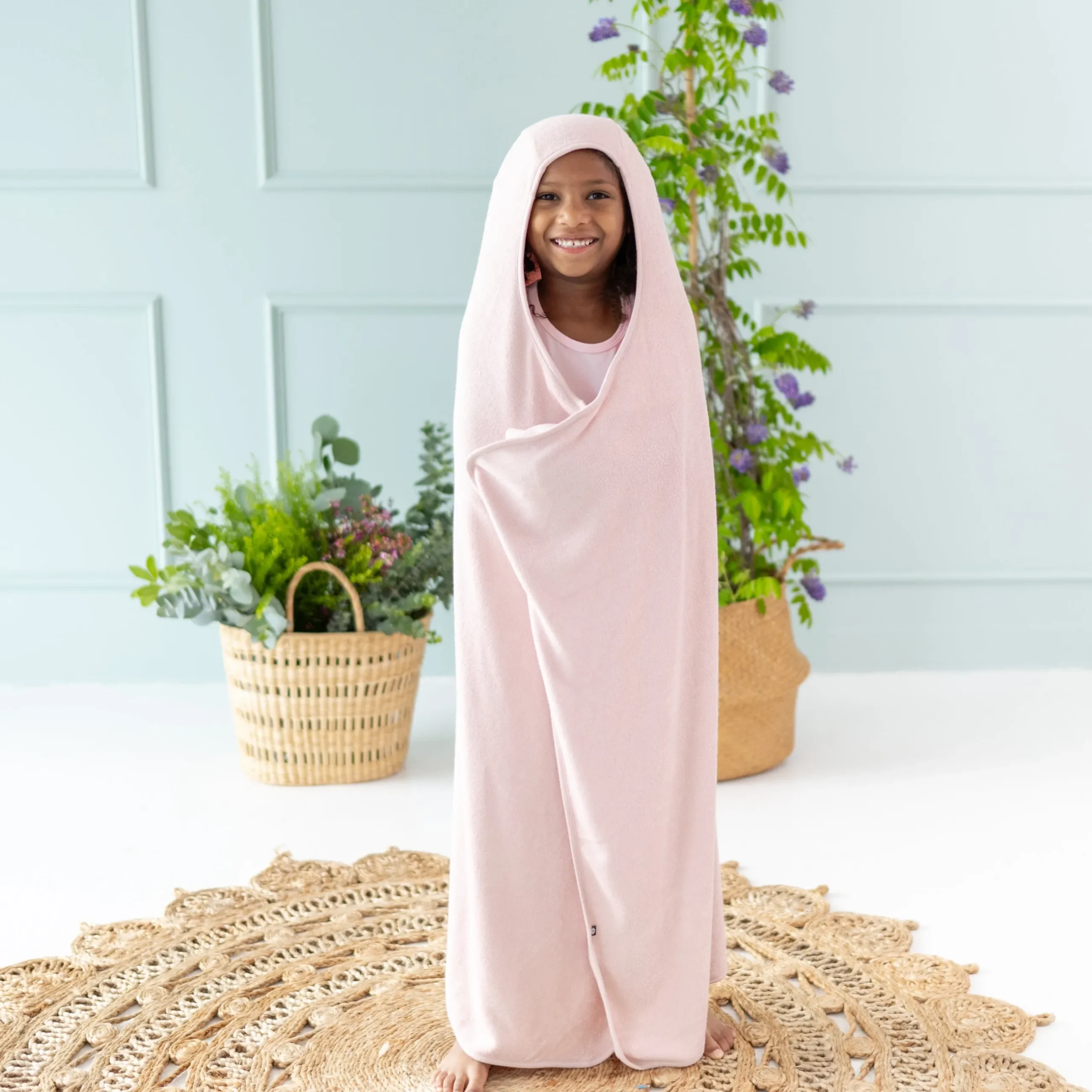 Hot Kyte Baby Toddler Hooded Bath Towel in Blush