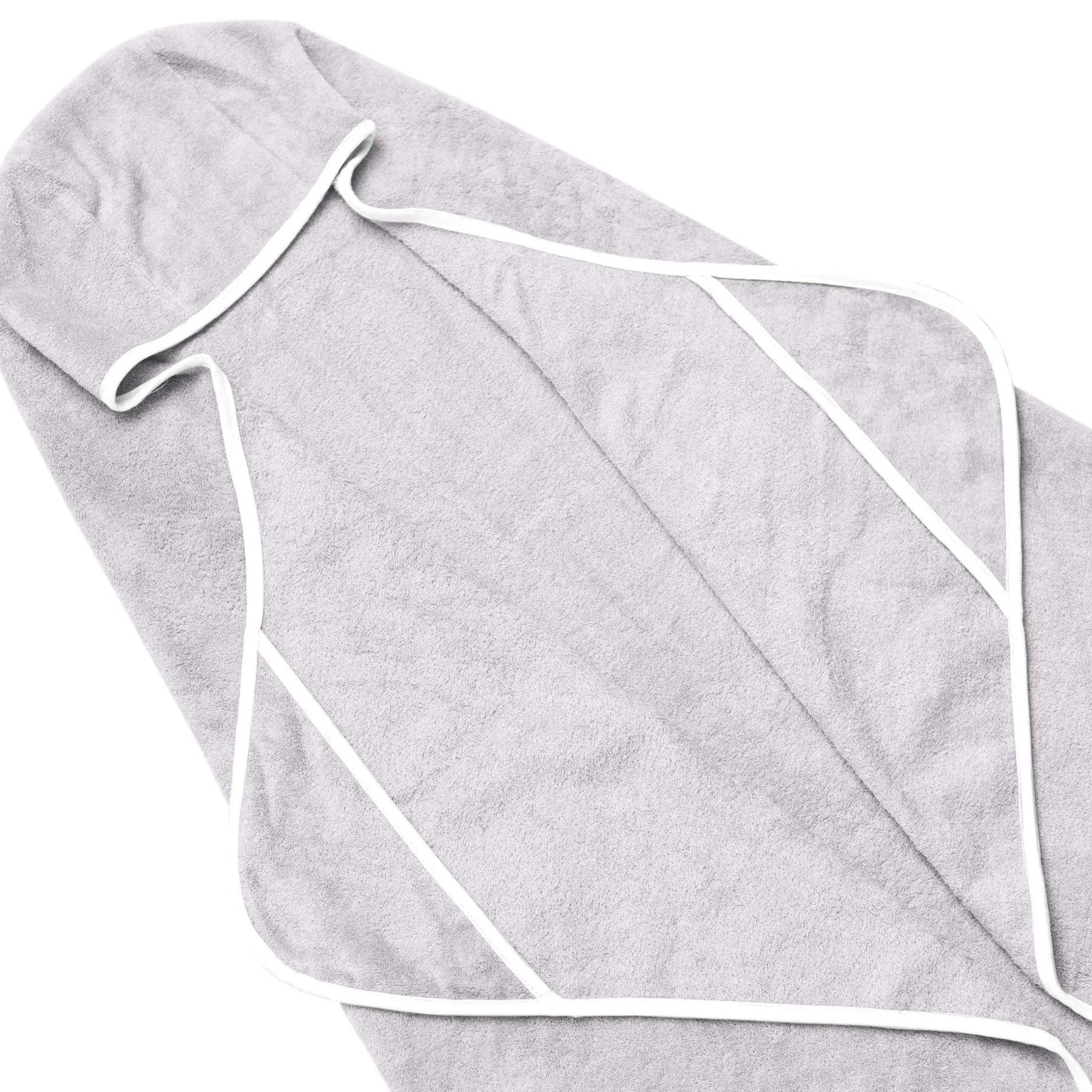 Best Kyte Baby Toddler Hooded Bath Towel in Storm with Cloud Trim