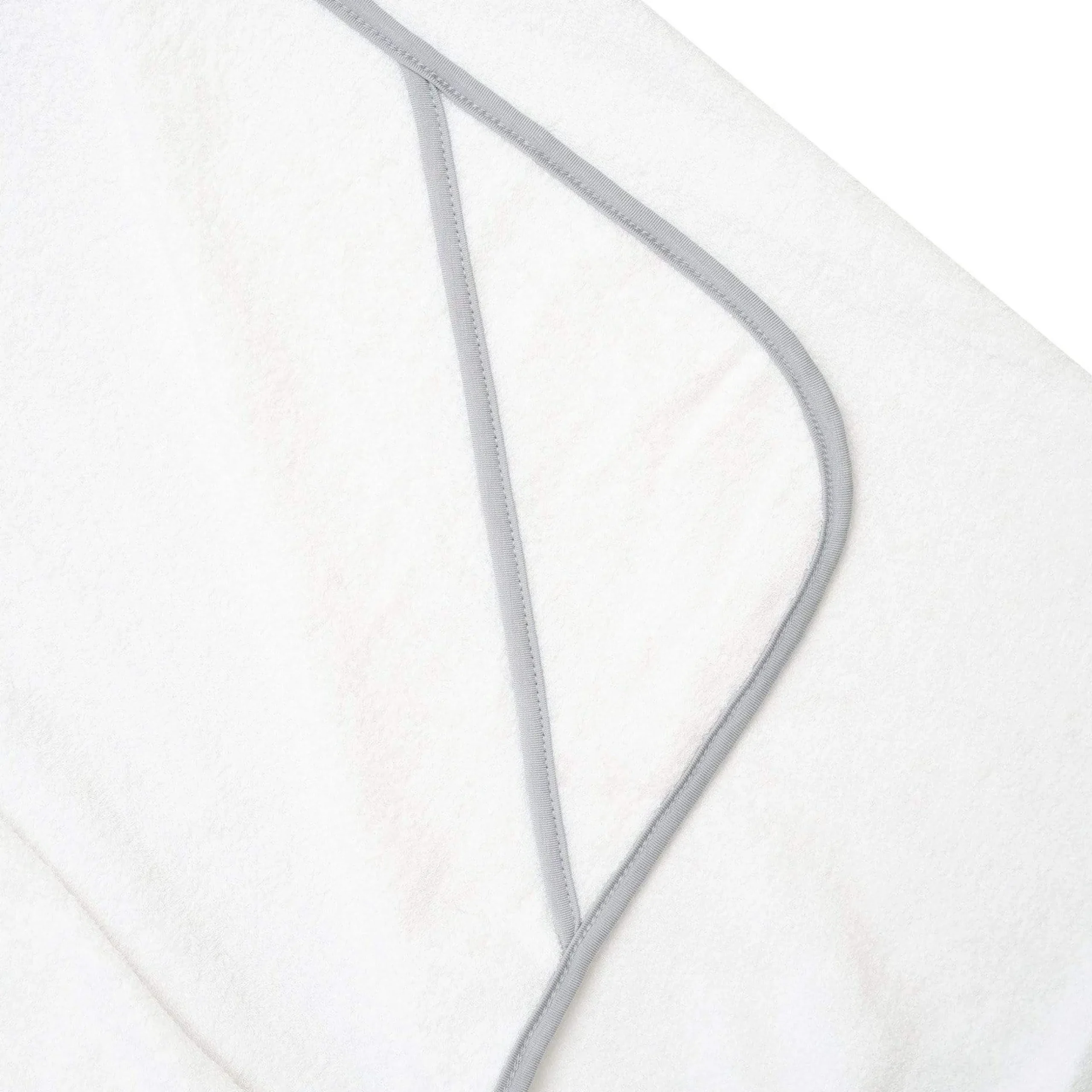Hot Kyte Baby Toddler Hooded Bath Towel in Cloud with Storm Trim