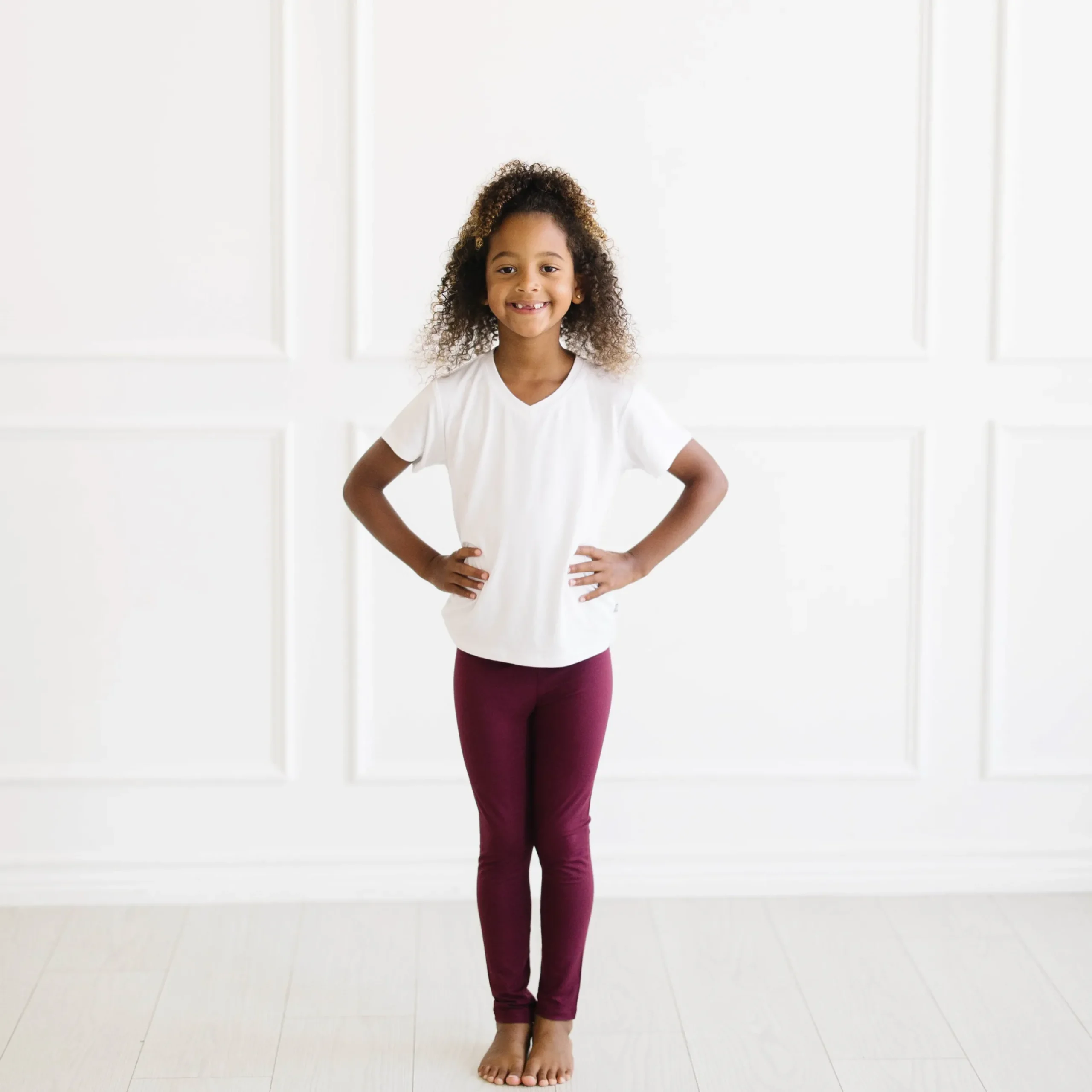 Clearance Kyte Baby Toddler Leggings in Burgundy
