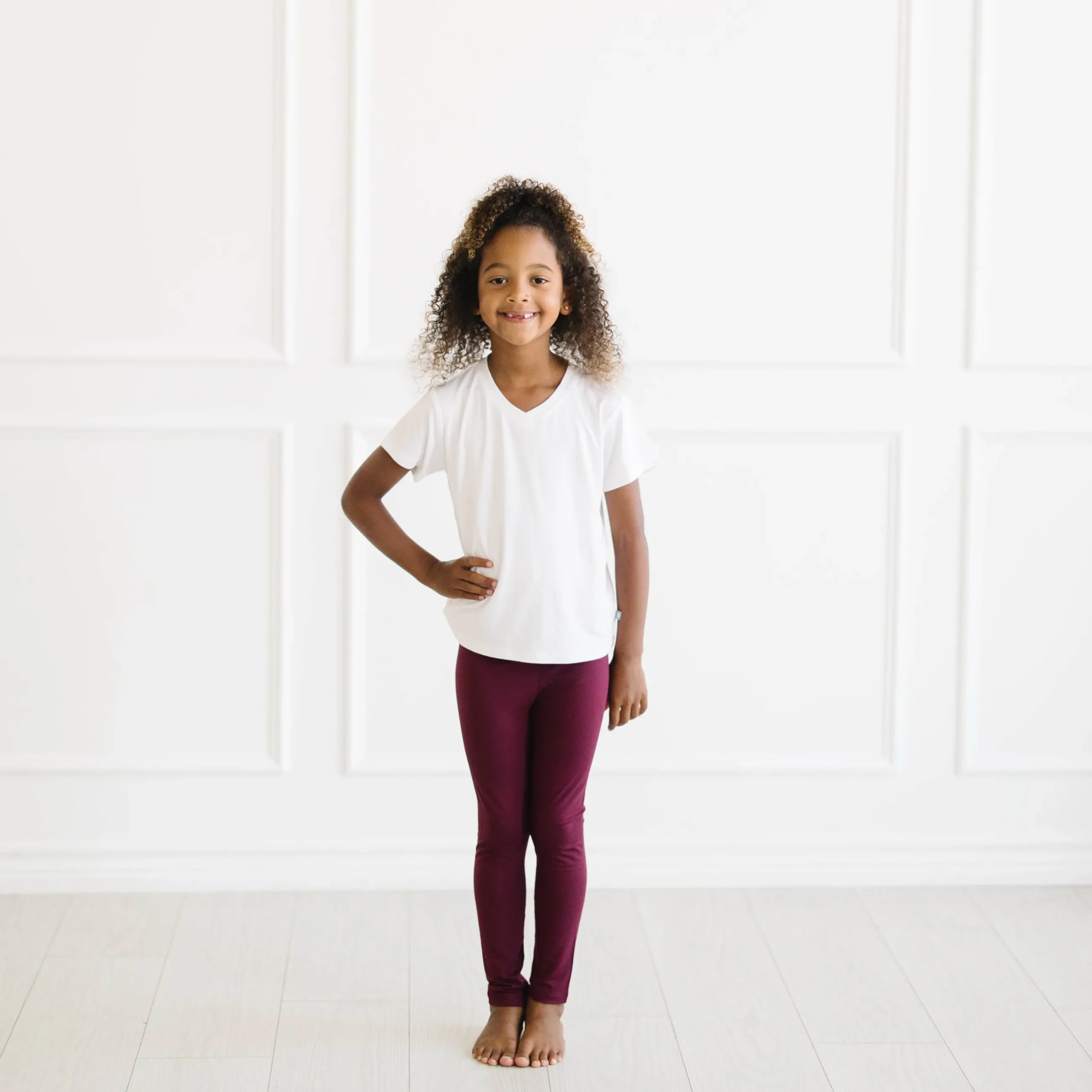 Clearance Kyte Baby Toddler Leggings in Burgundy