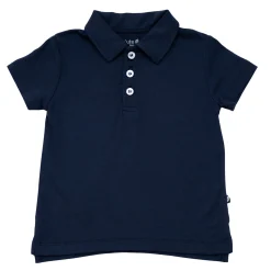 Clearance Kyte Baby Toddler Short Sleeve Polo in Navy