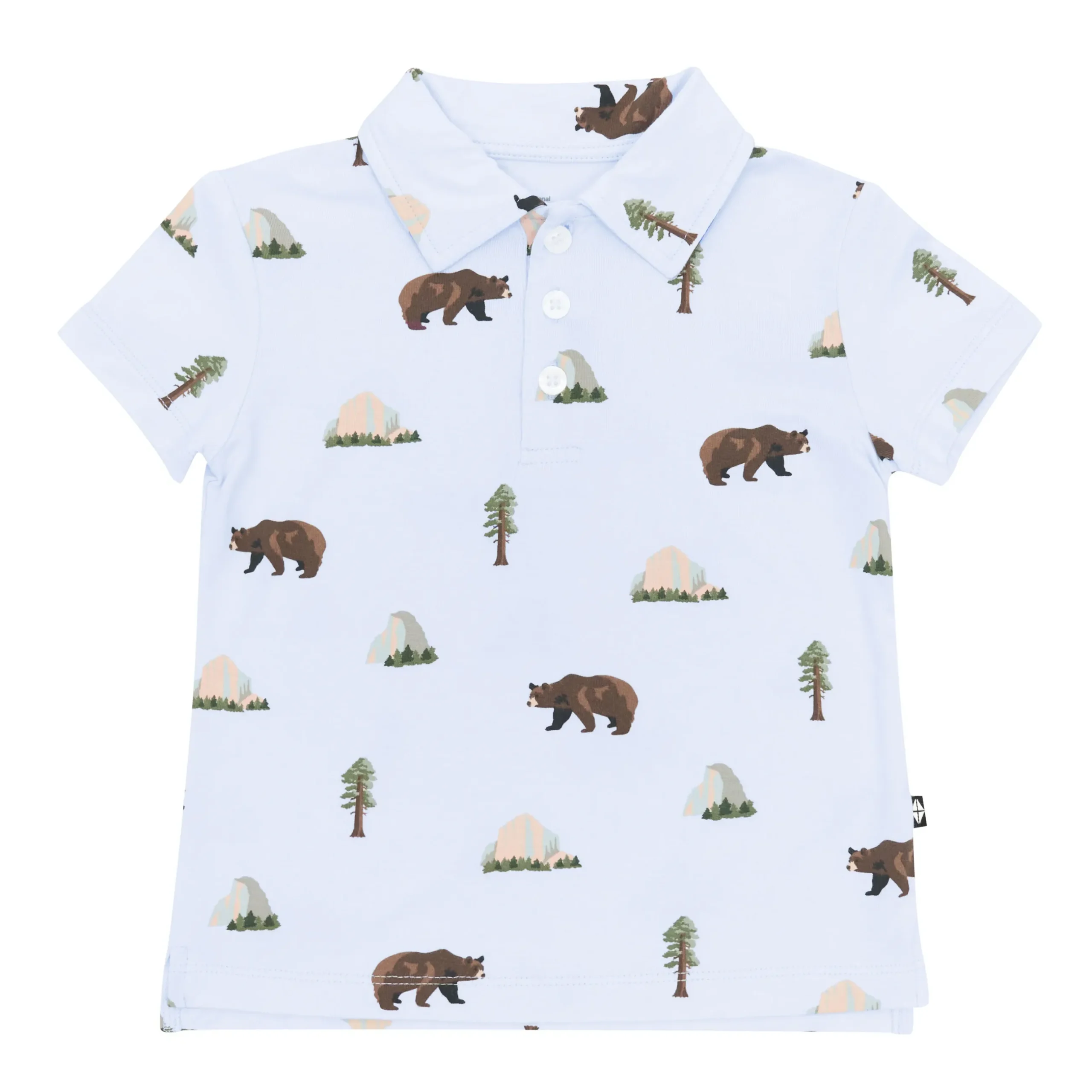 Outlet Kyte Baby Toddler Short Sleeve Polo in Yosemite