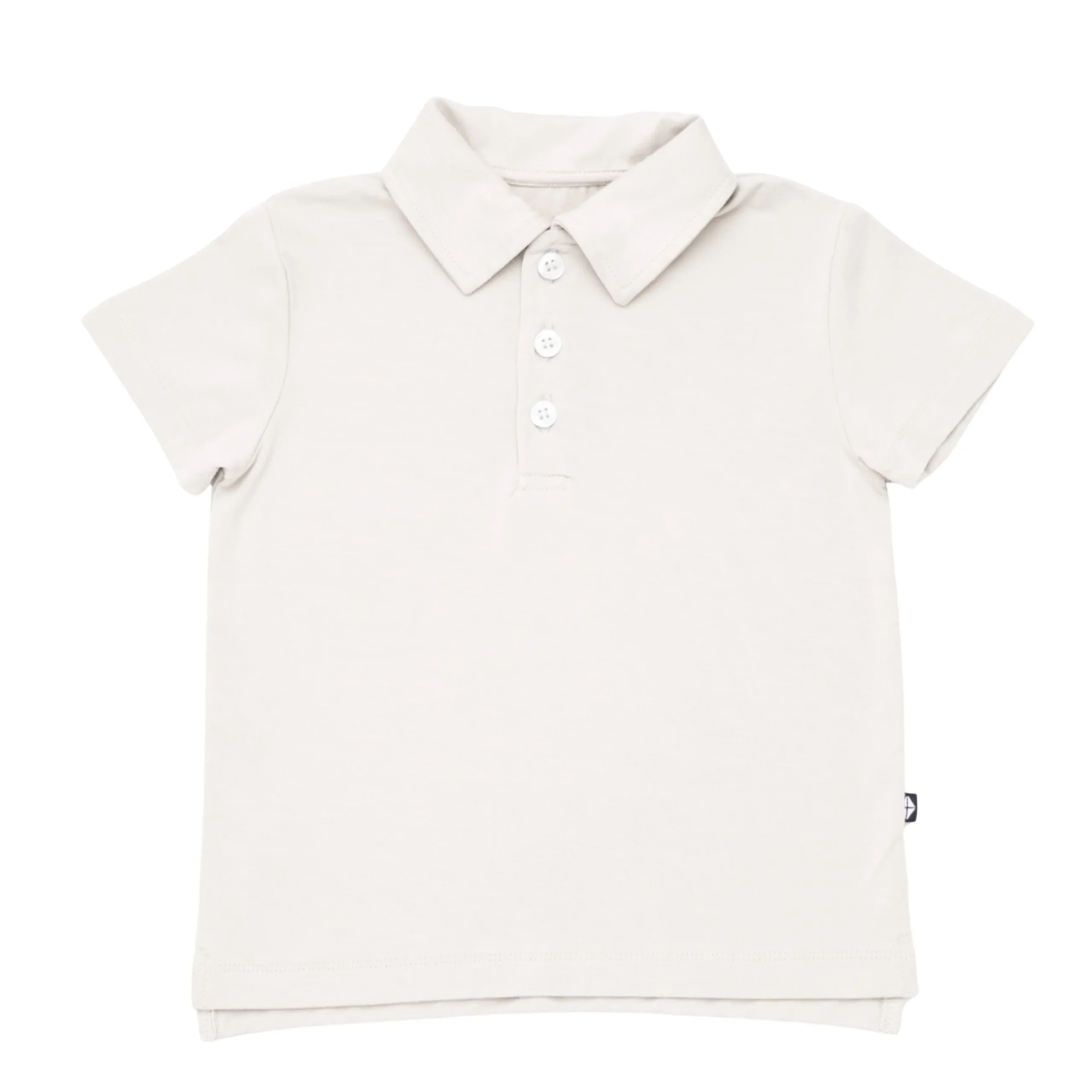 Discount Kyte Baby Toddler Short Sleeve Polo in Oat
