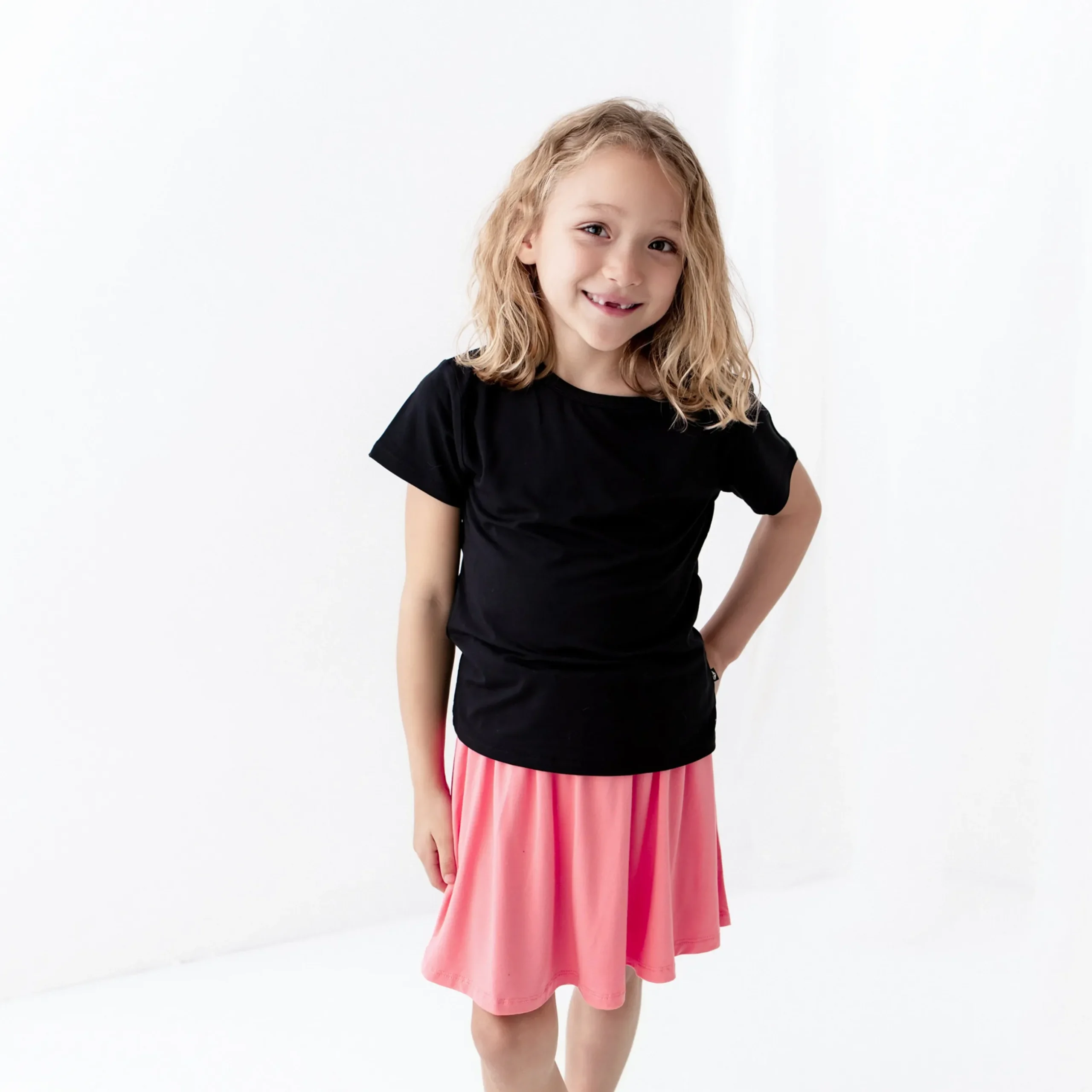 New Kyte Baby Toddler Skort in Guava