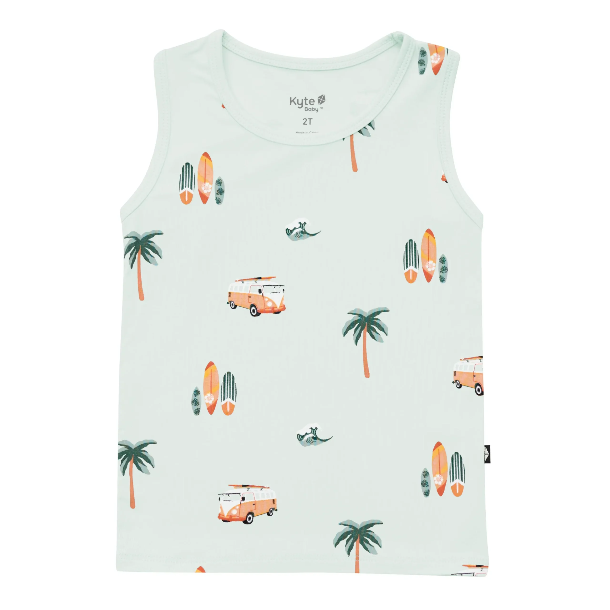 New Kyte Baby Toddler Tank Top in Dew Surf