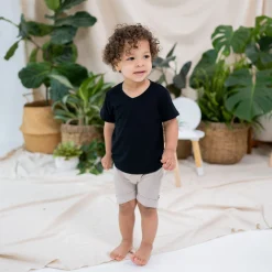 Best Kyte Baby Toddler V-Neck Tee in Midnight