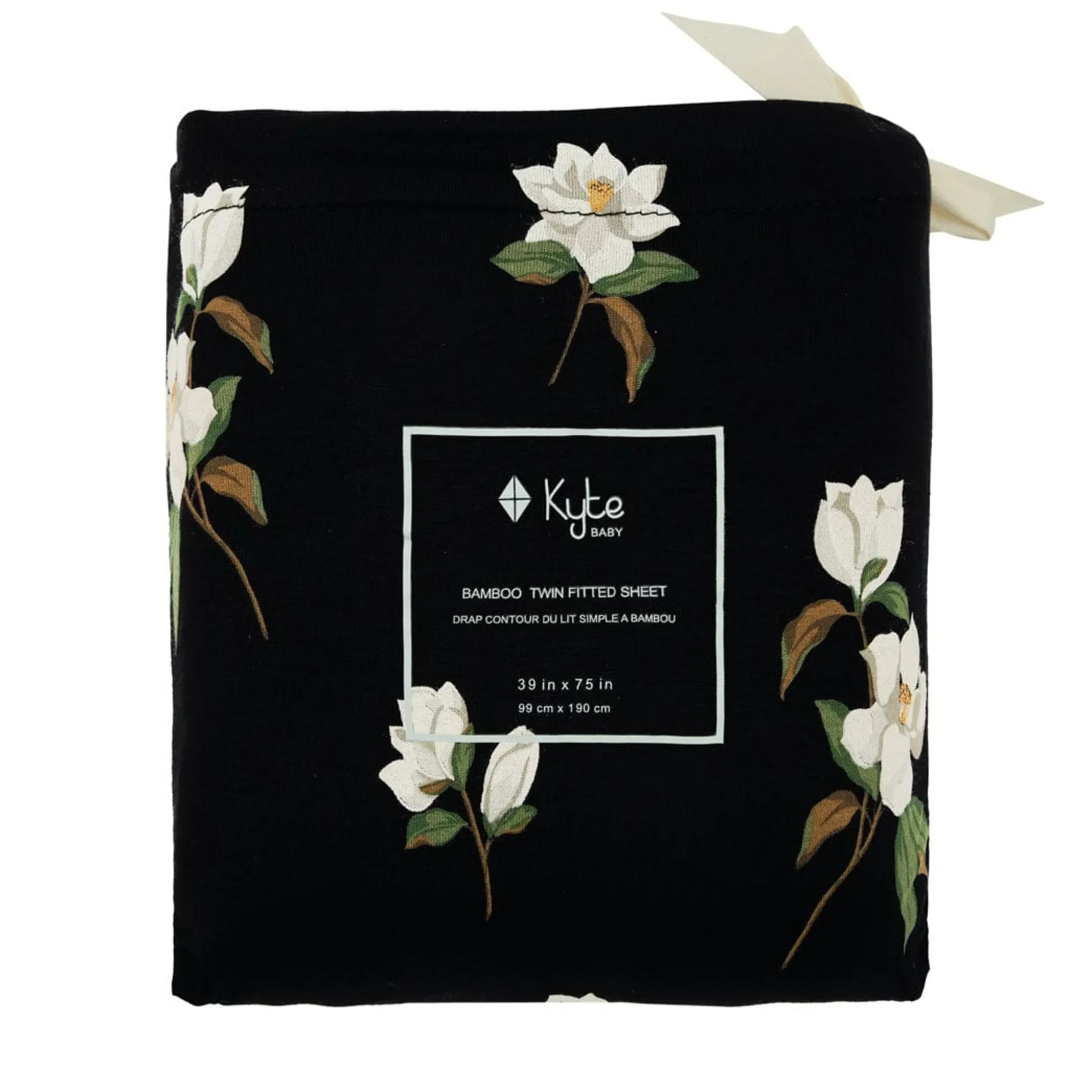 Sale Kyte Baby Twin Sheet in Big Midnight Magnolia