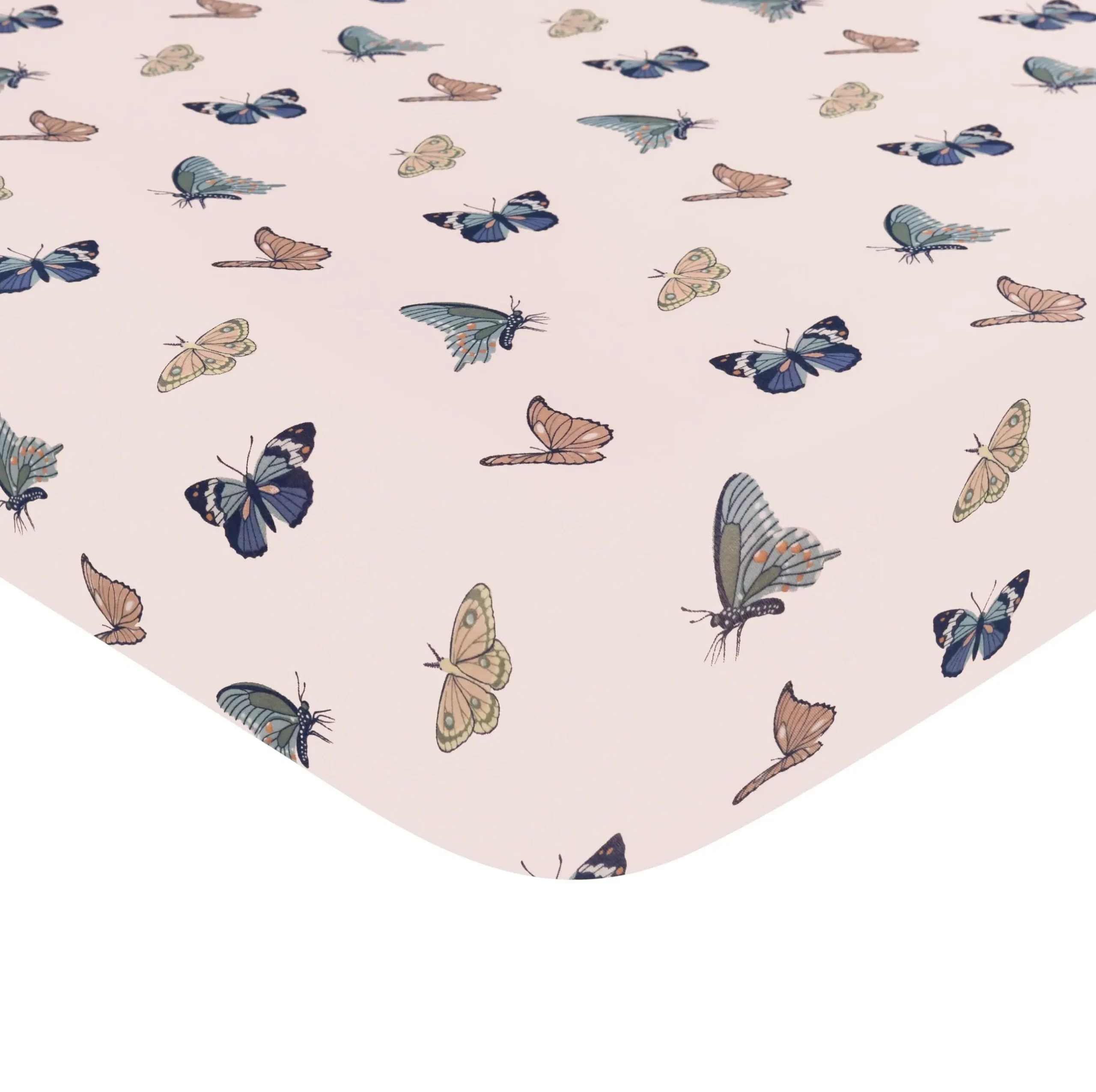 Discount Kyte Baby Twin Sheet in Blush Butterfly