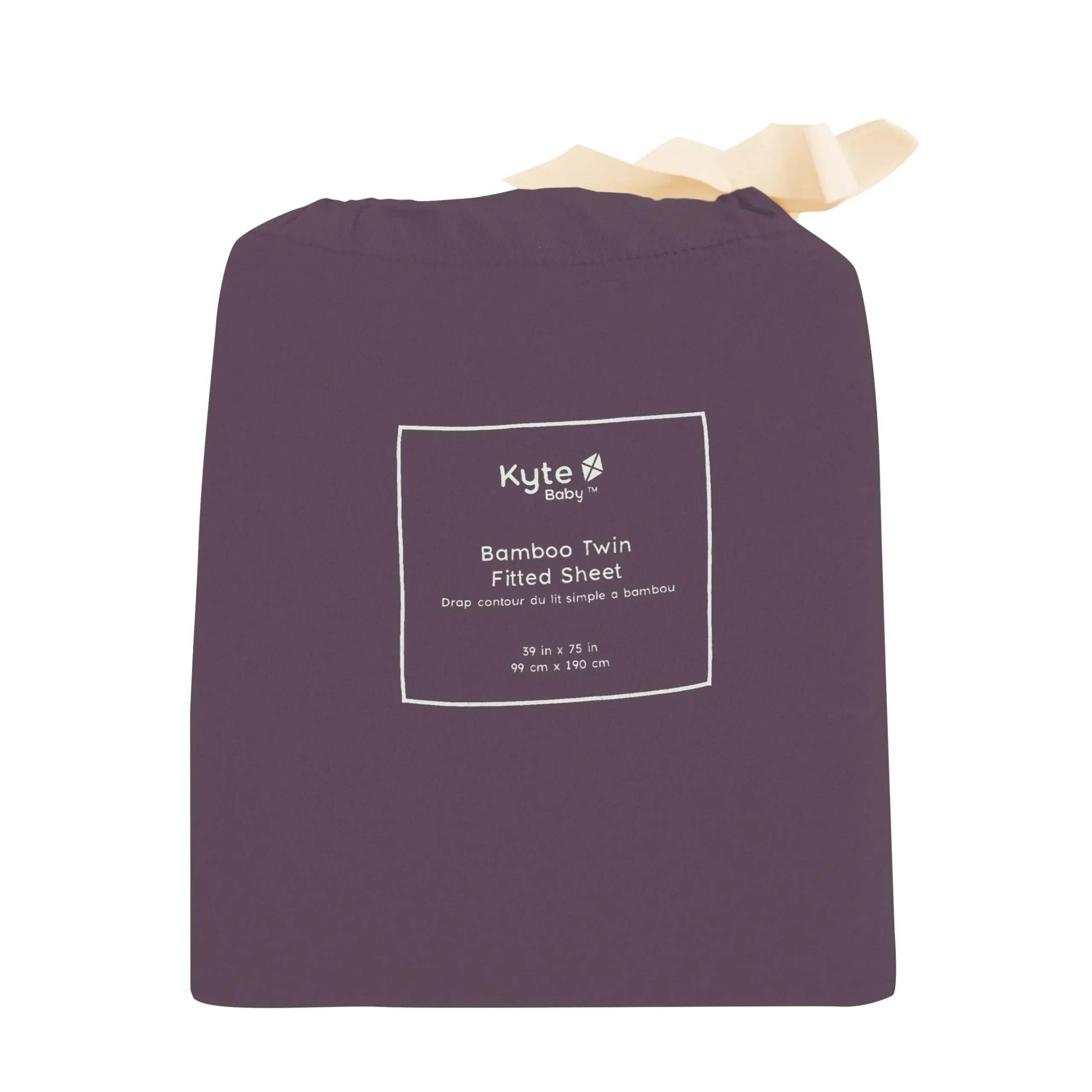 Best Kyte Baby Twin Sheet in Currant