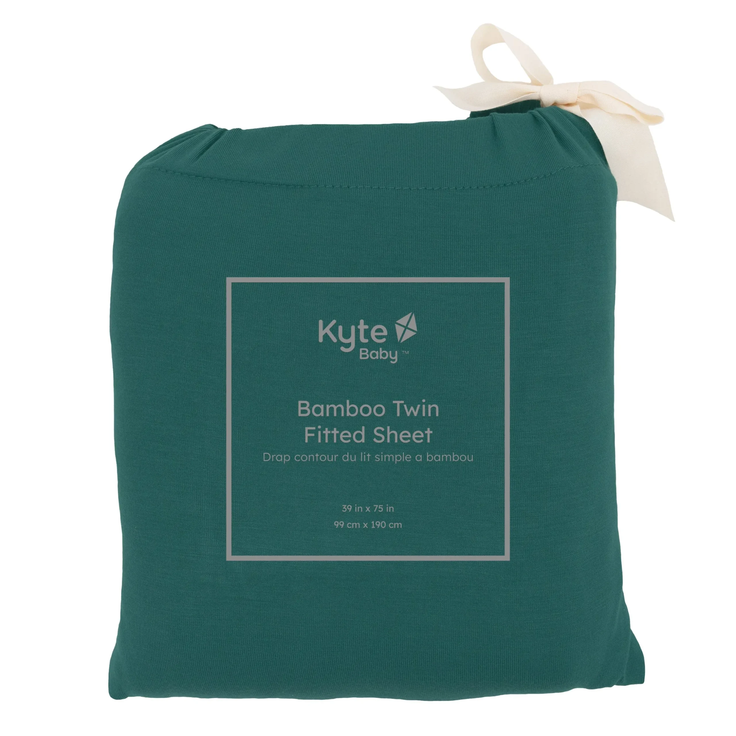 Kyte Baby Twin Sheet in Emerald