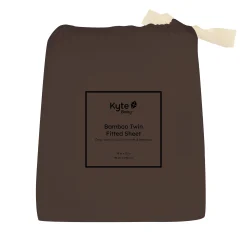 Outlet Kyte Baby Twin Sheet in Espresso
