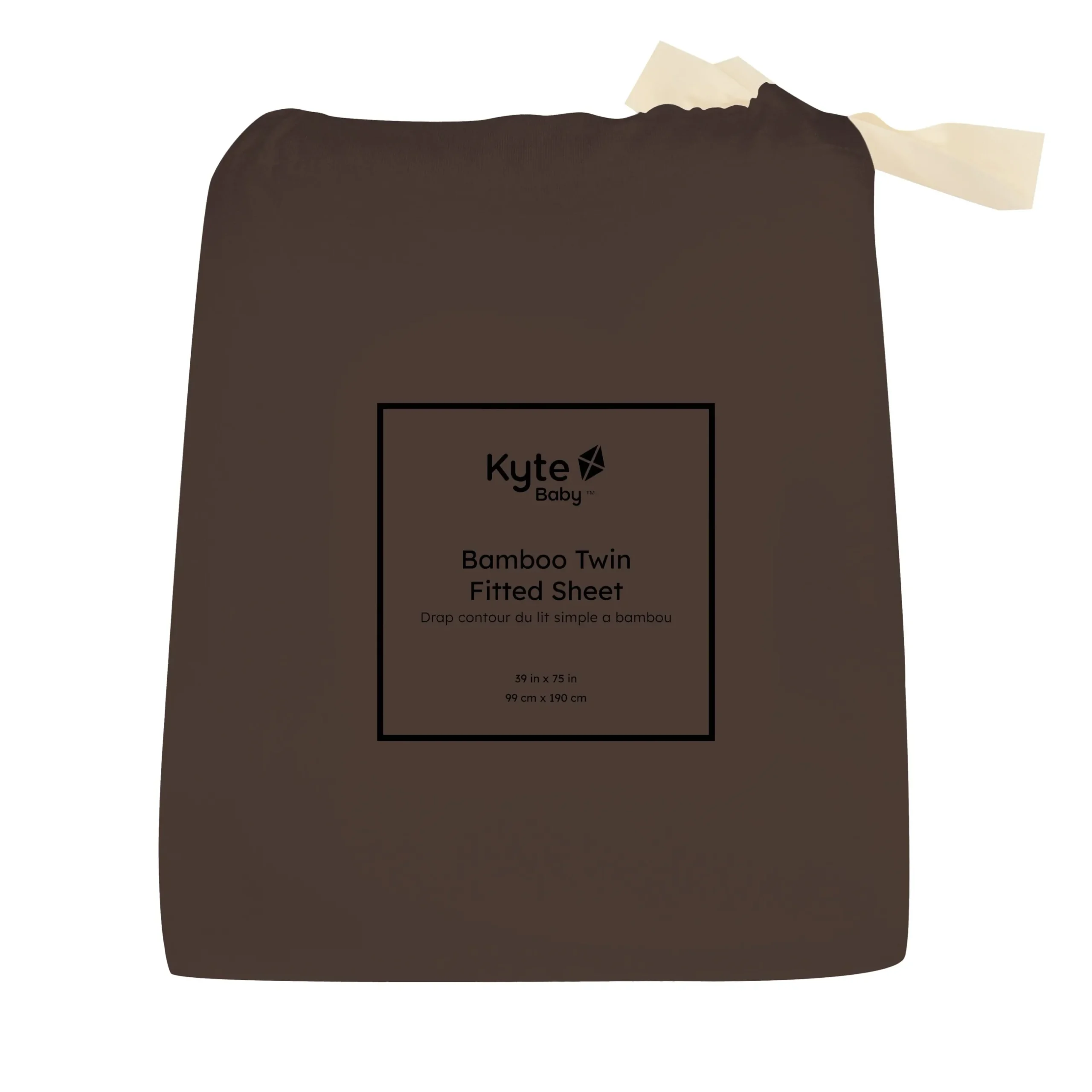 Outlet Kyte Baby Twin Sheet in Espresso