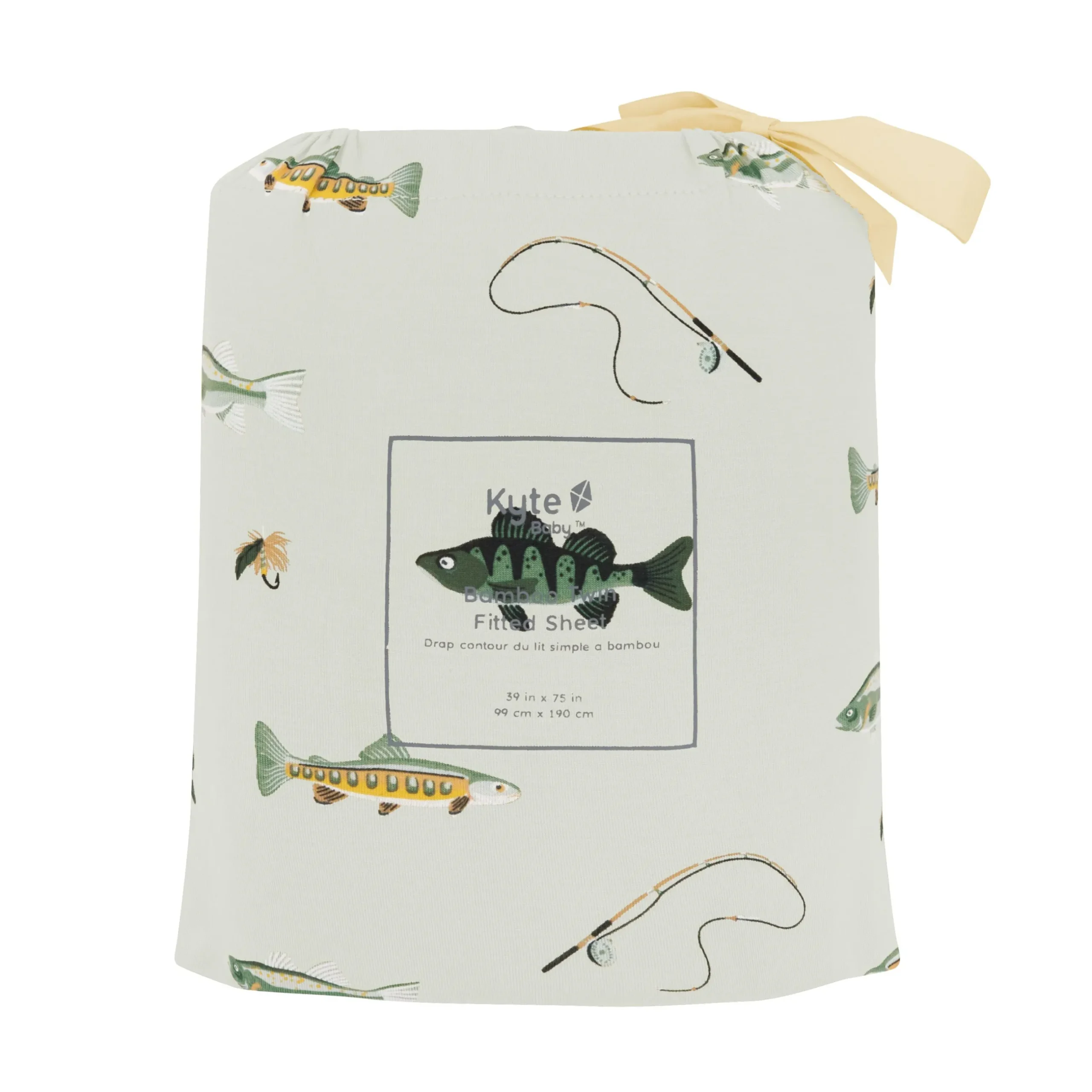 New Kyte Baby Twin Sheet in Fishing