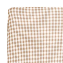 Clearance Kyte Baby Twin Sheet in Gingham Bisque