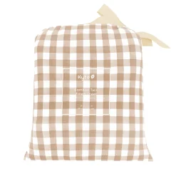 Clearance Kyte Baby Twin Sheet in Gingham Bisque