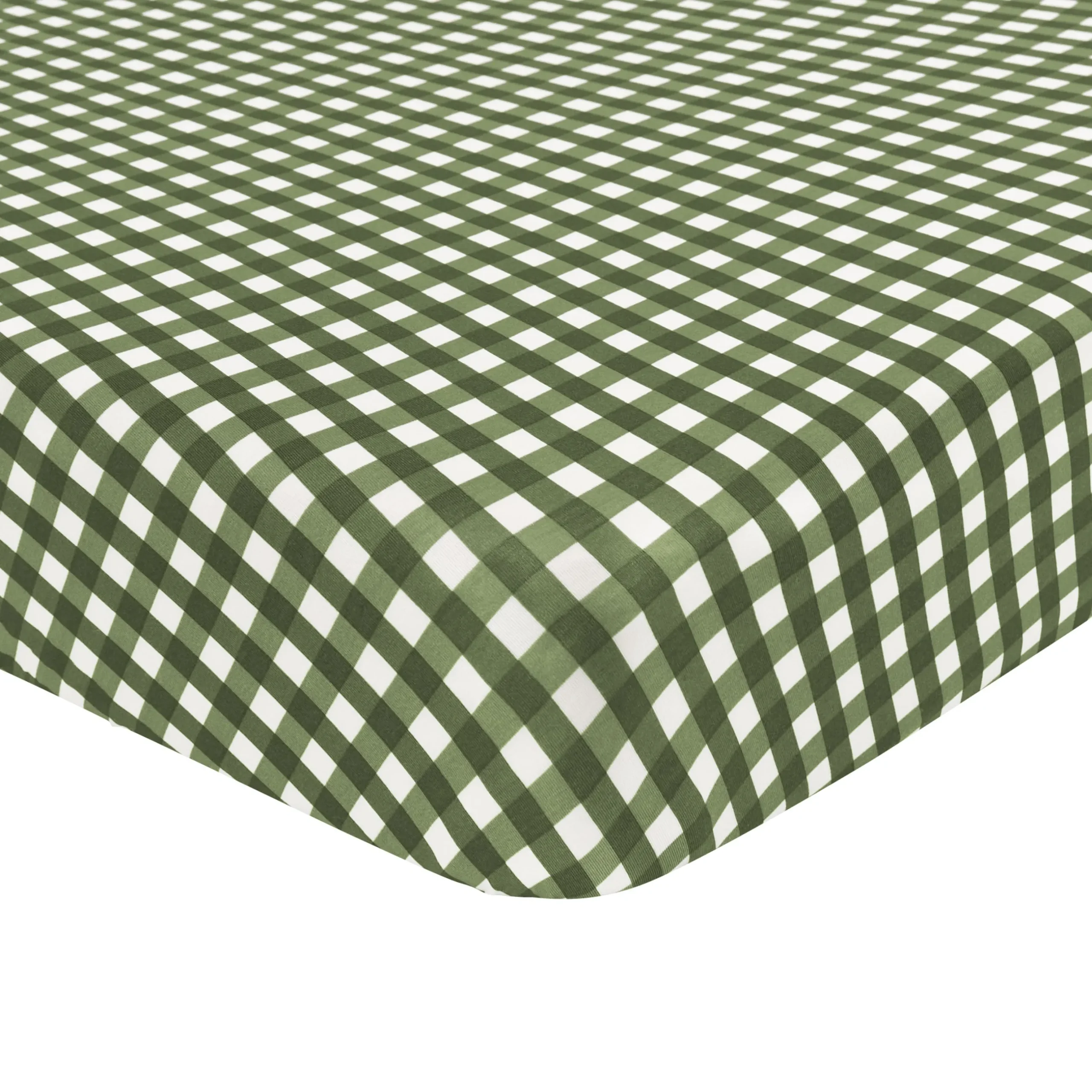 Kyte Baby Twin Sheet in Gingham Fir