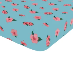 Discount Kyte Baby Twin Sheet in Hibiscus