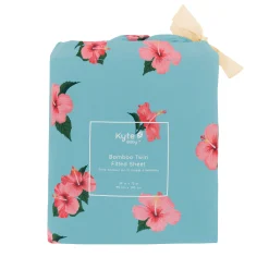 Discount Kyte Baby Twin Sheet in Hibiscus