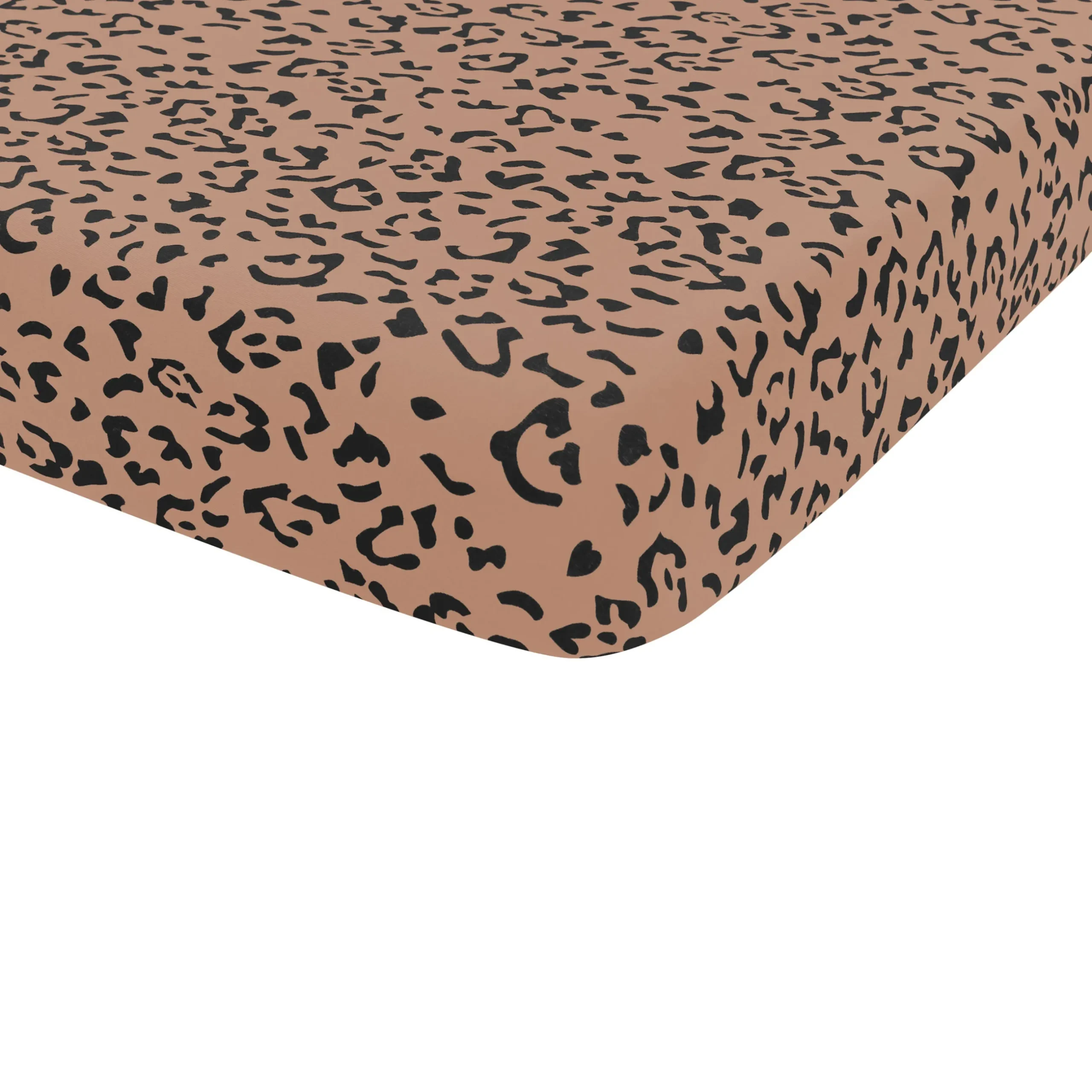 Kyte Baby Twin Sheet in Latte Leopard