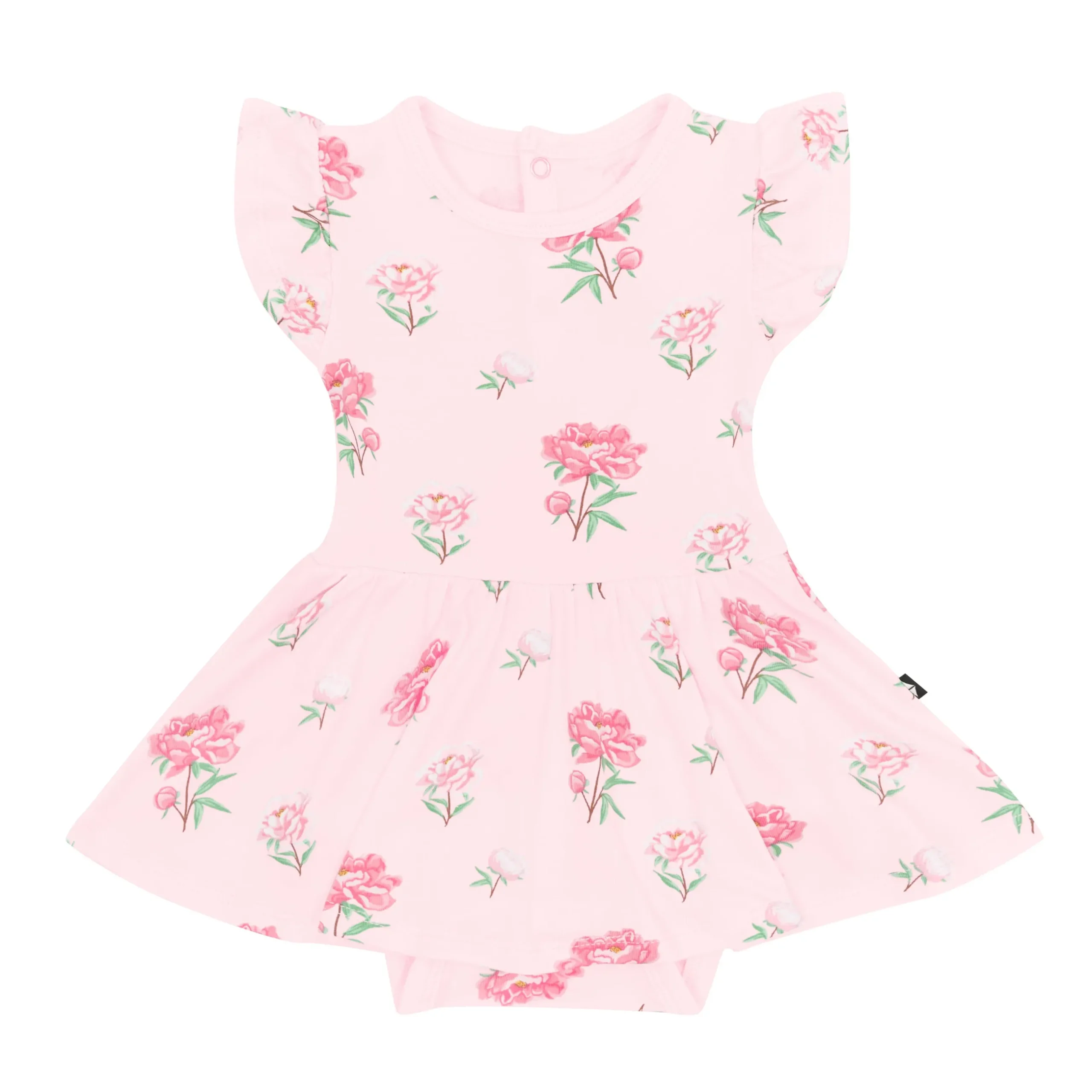 Best Kyte Baby Twirl Bodysuit Dress in Sakura Peony