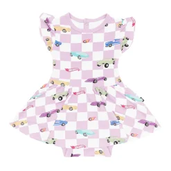 Clearance Kyte Baby Twirl Bodysuit Dress in Sparkles and Speed