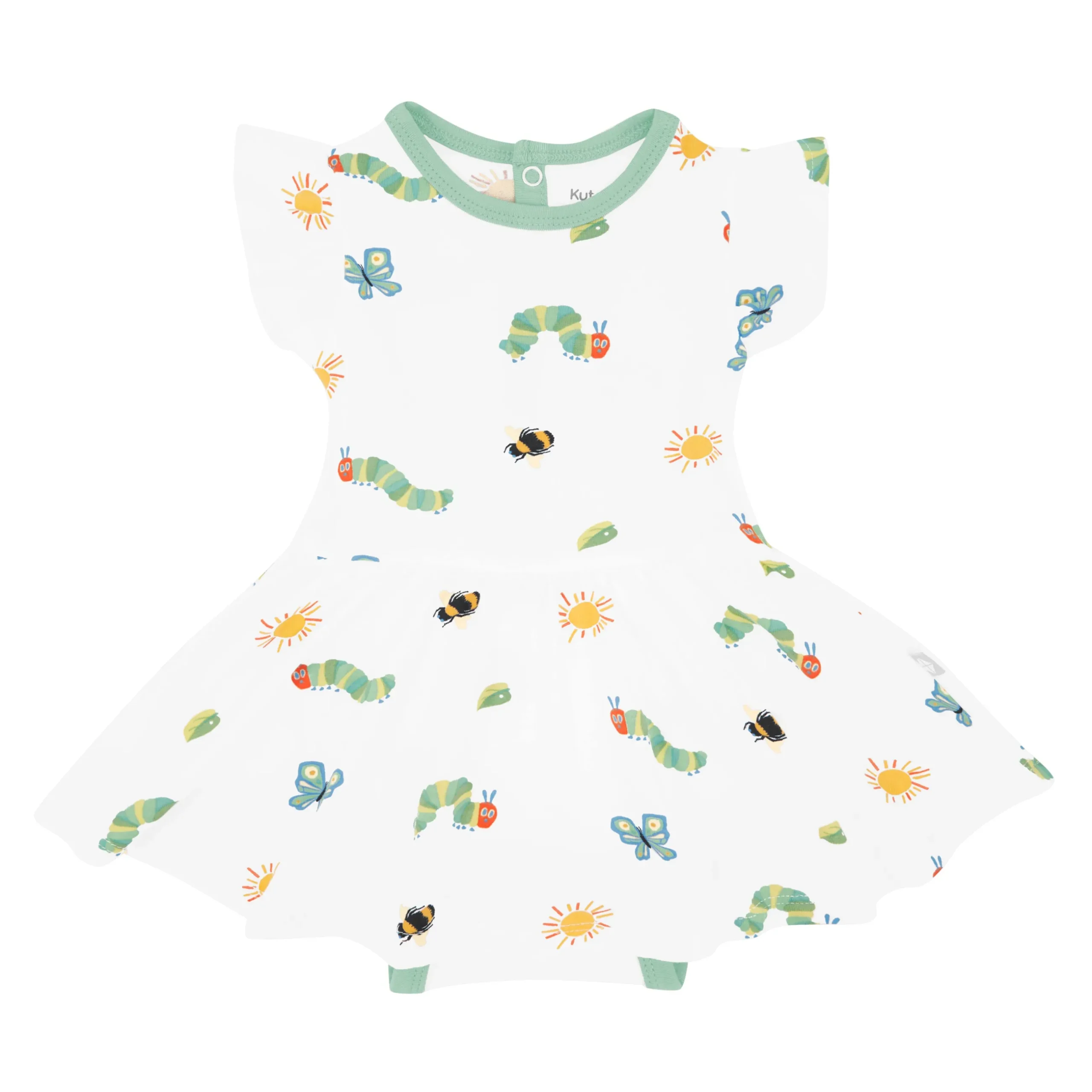 Kyte Baby Twirl Bodysuit Dress in The Very Hungry Caterpillar™ and Friends