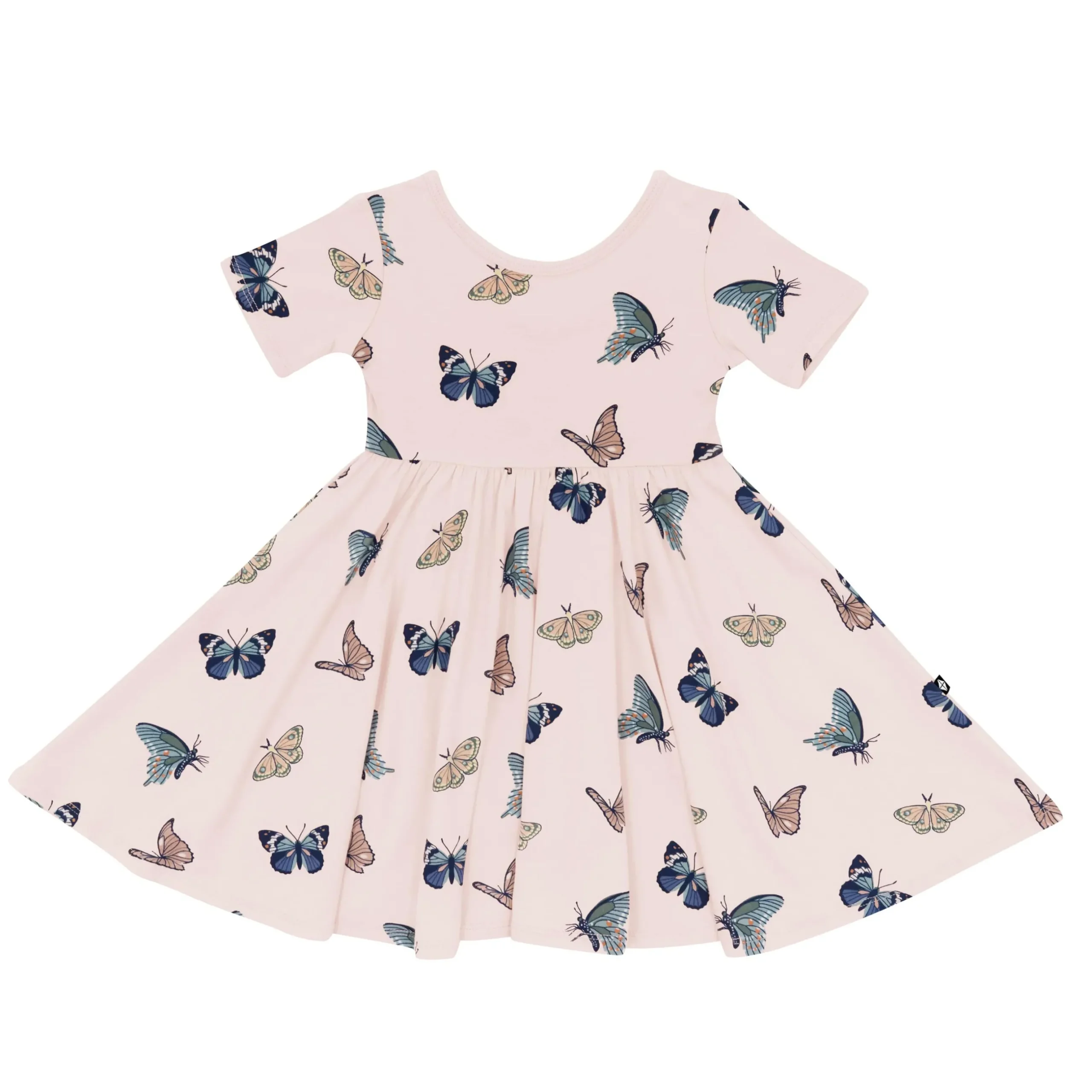 Best Kyte Baby Twirl Dress in Blush Butterfly