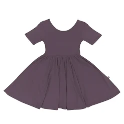 New Kyte Baby Twirl Dress in Currant