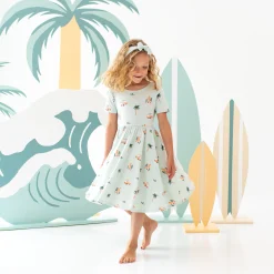 Best Kyte Baby Twirl Dress in Dew Surf