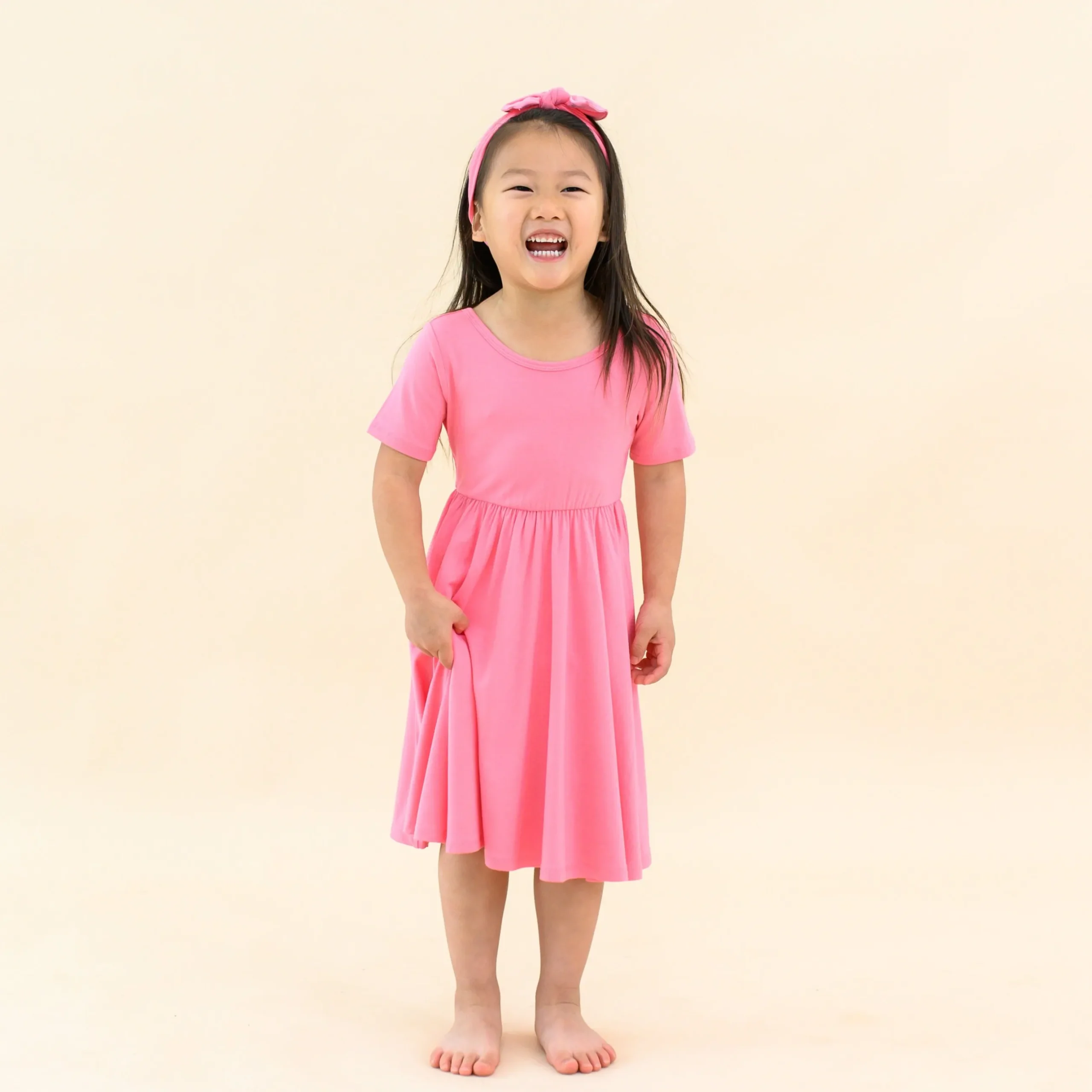 Outlet Kyte Baby Twirl Dress in Guava
