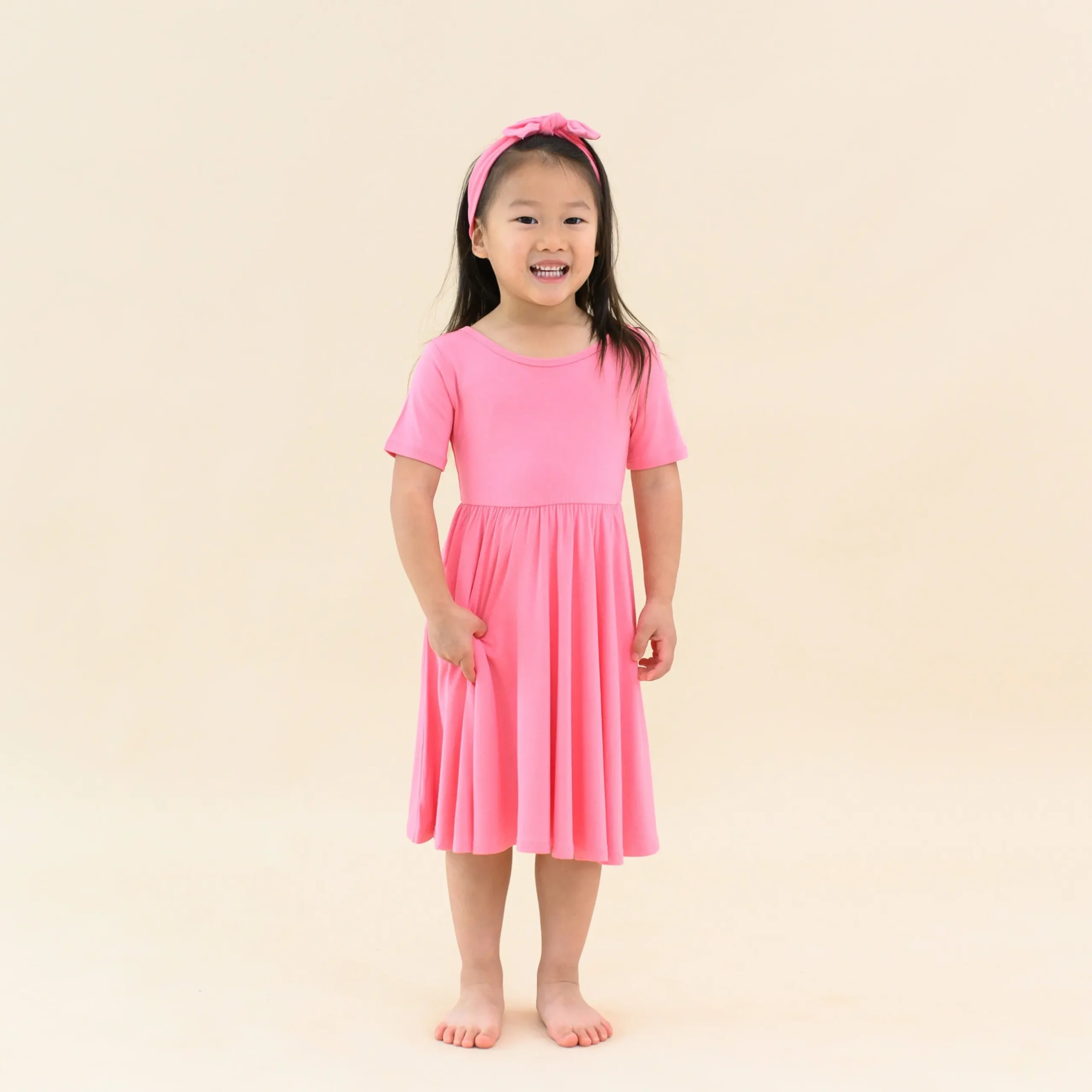 Outlet Kyte Baby Twirl Dress in Guava