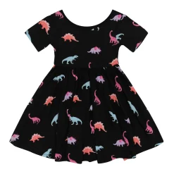 New Kyte Baby Twirl Dress in Midnight Roar