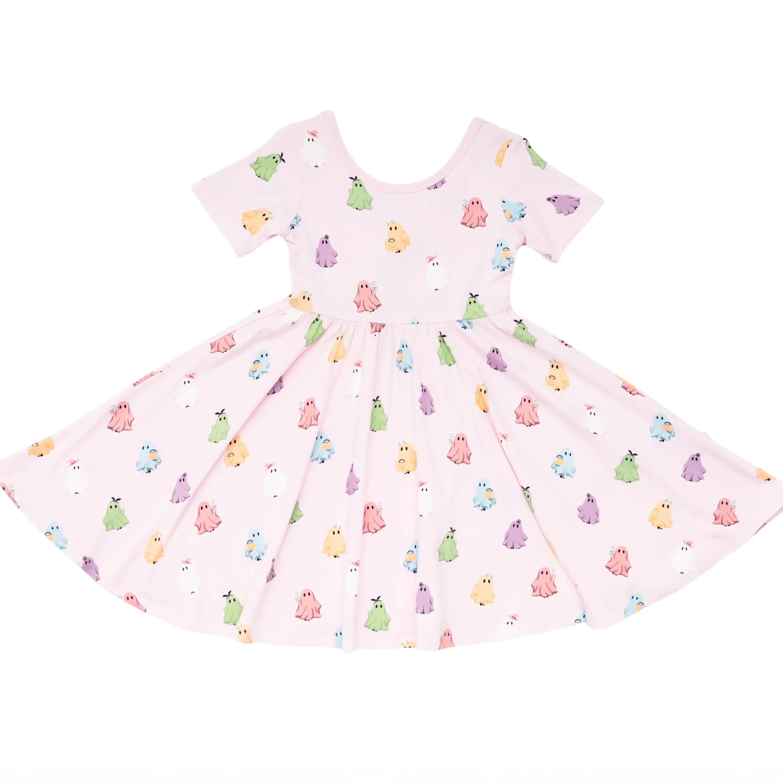 New Kyte Baby Twirl Dress in Pastel Ghost
