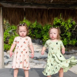 Outlet Kyte Baby Twirl Dress in Peach