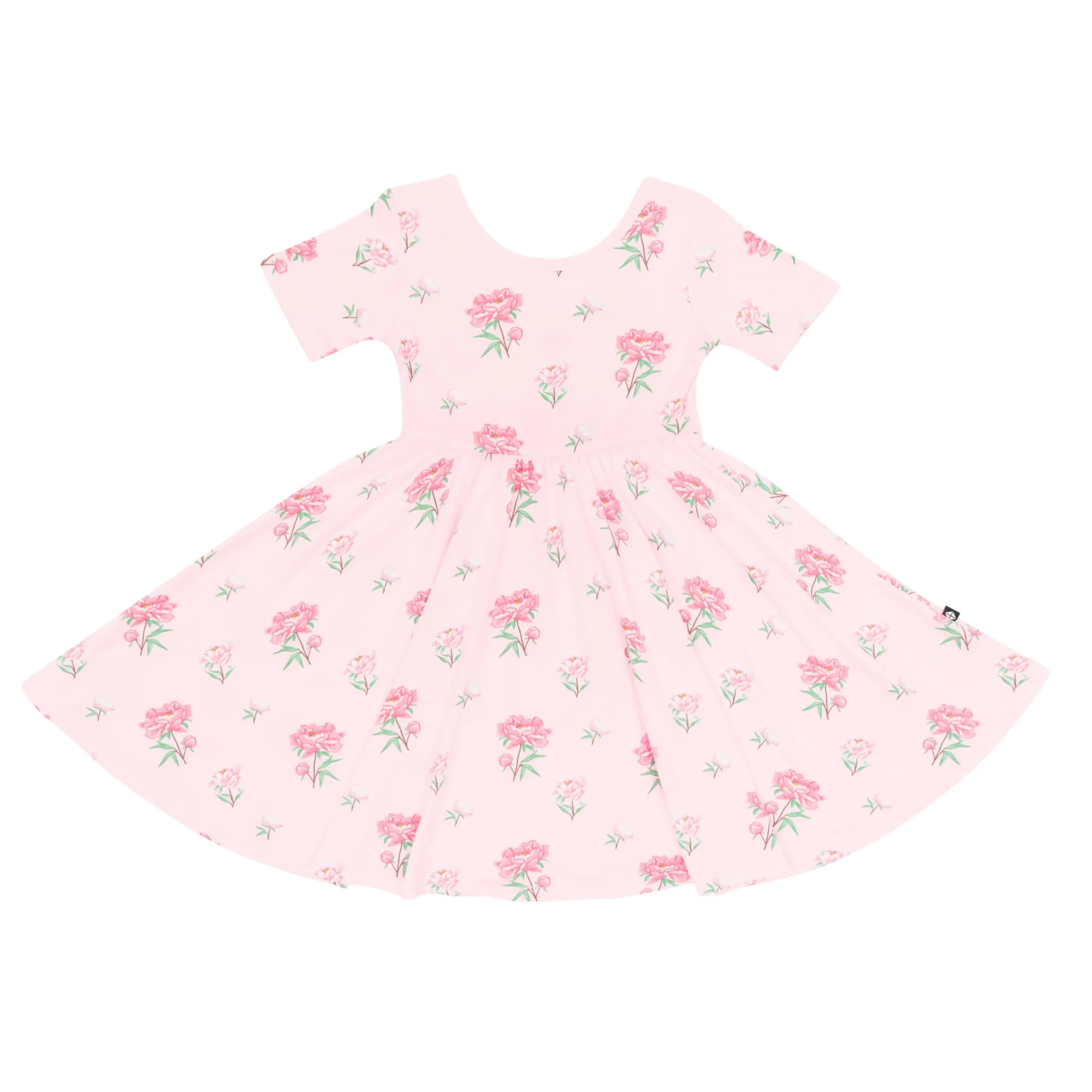 New Kyte Baby Twirl Dress in Sakura Peony
