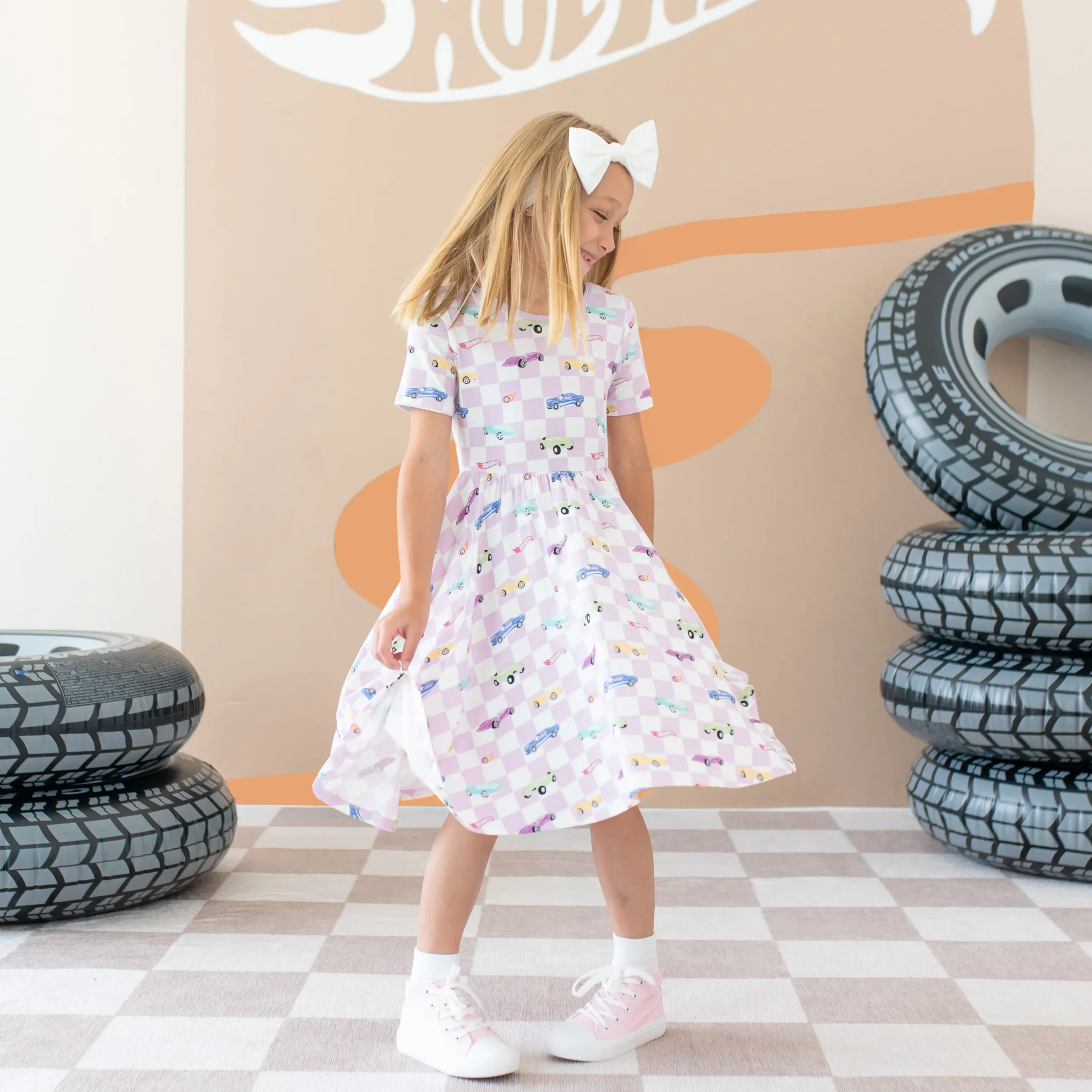 Kyte Baby Twirl Dress in Sparkles and Speed