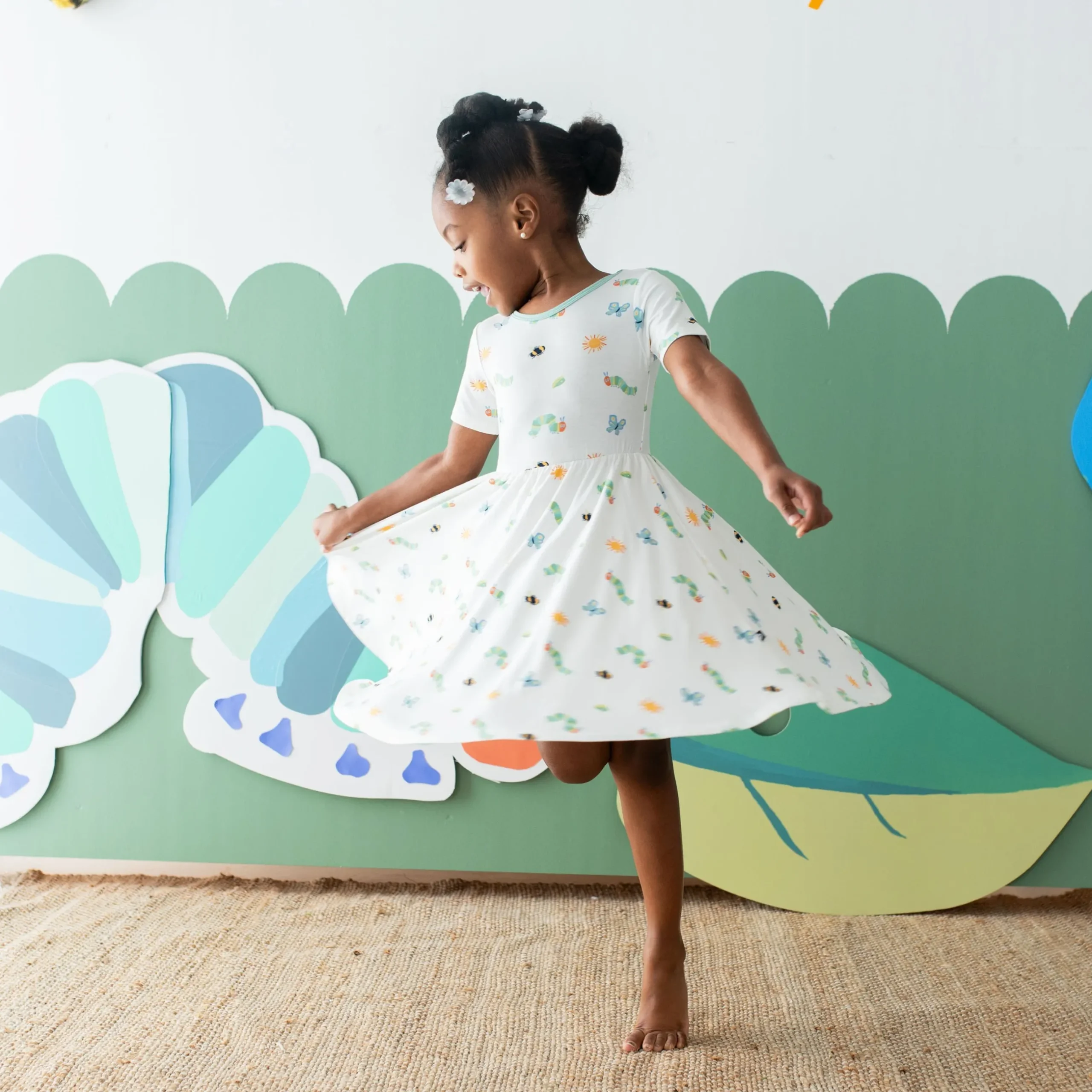 New Kyte Baby Twirl Dress in The Very Hungry Caterpillar™ and Friends