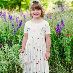 New Kyte Baby Twirl Dress in Wildflower