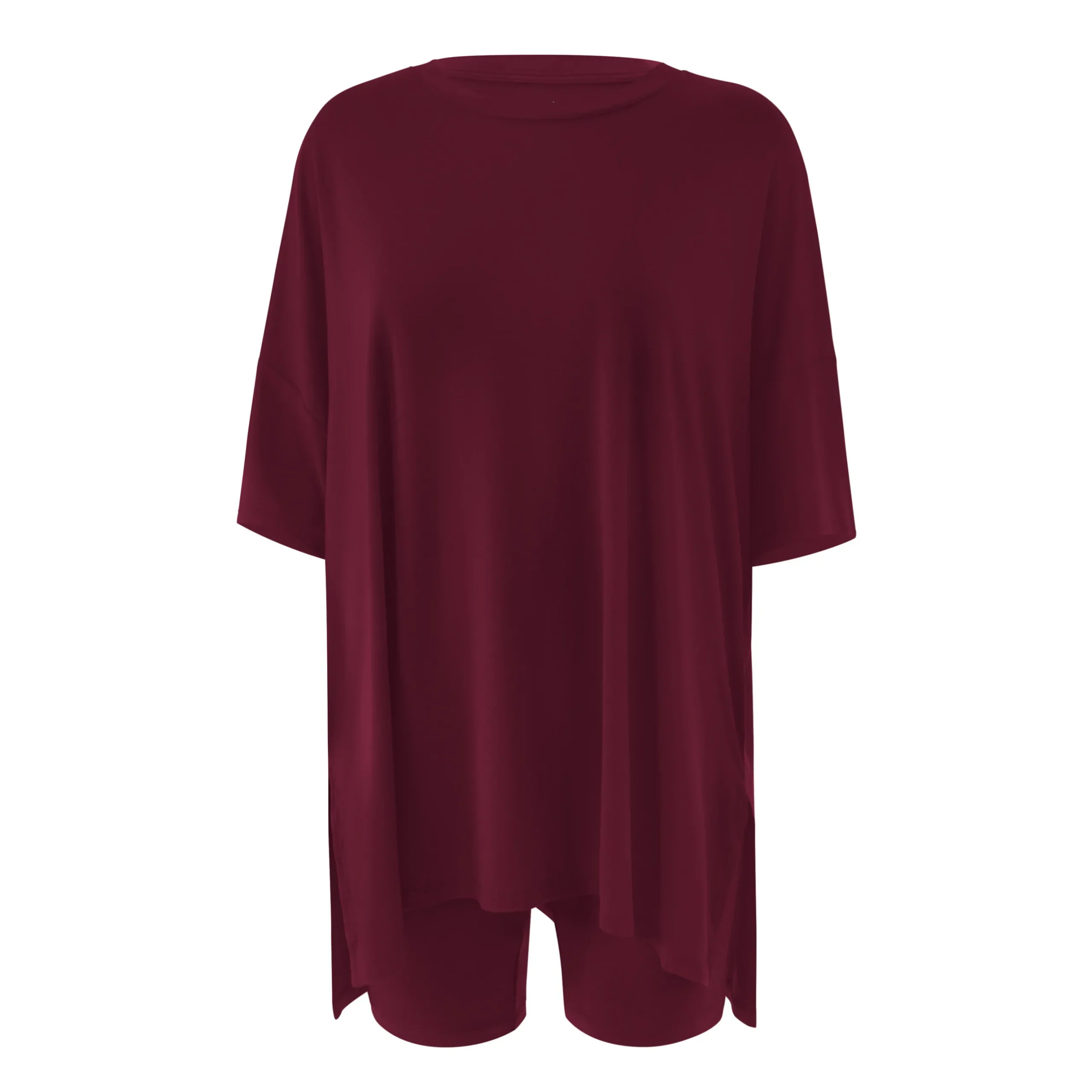 Clearance Kyte Baby Women’s Biker Short Set in Burgundy