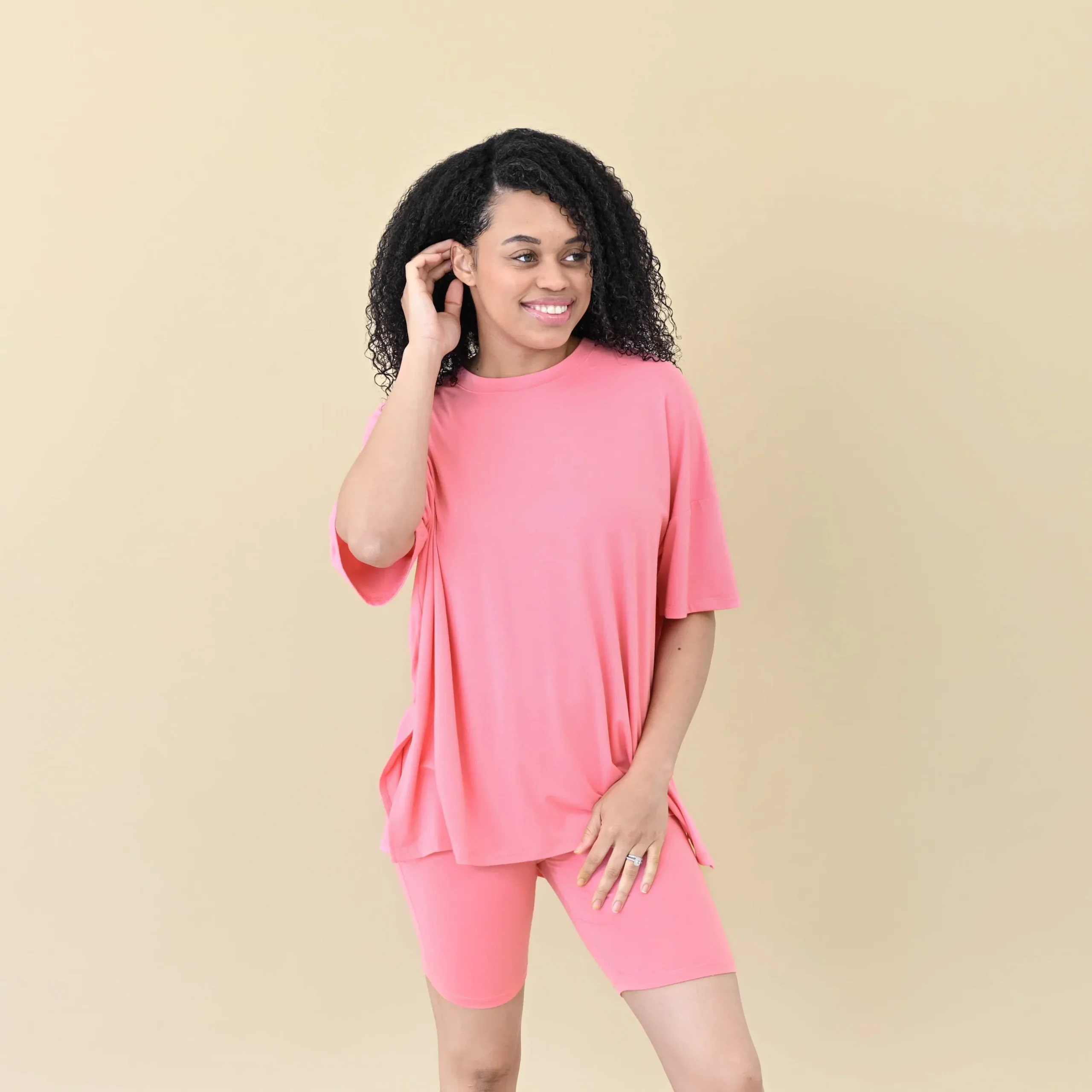 Sale Kyte Baby Women’s Biker Short Set in Guava